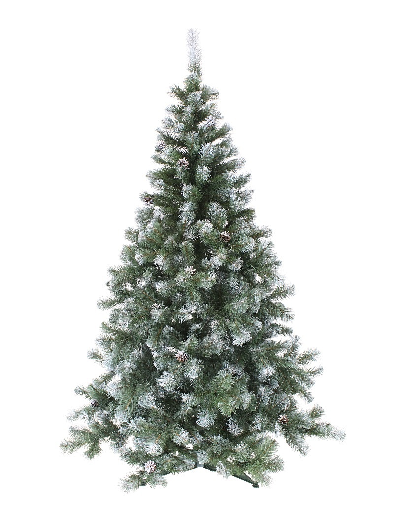 Изображение товара Искусственная новогодняя ель MOROZCO 210 см заснеженная с шишками разборная Россия