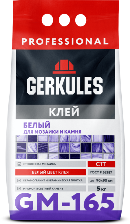 Клей для мозаики Gerkules GM-165 5 кг ️ купить по цене 350 ₽/шт. в ...