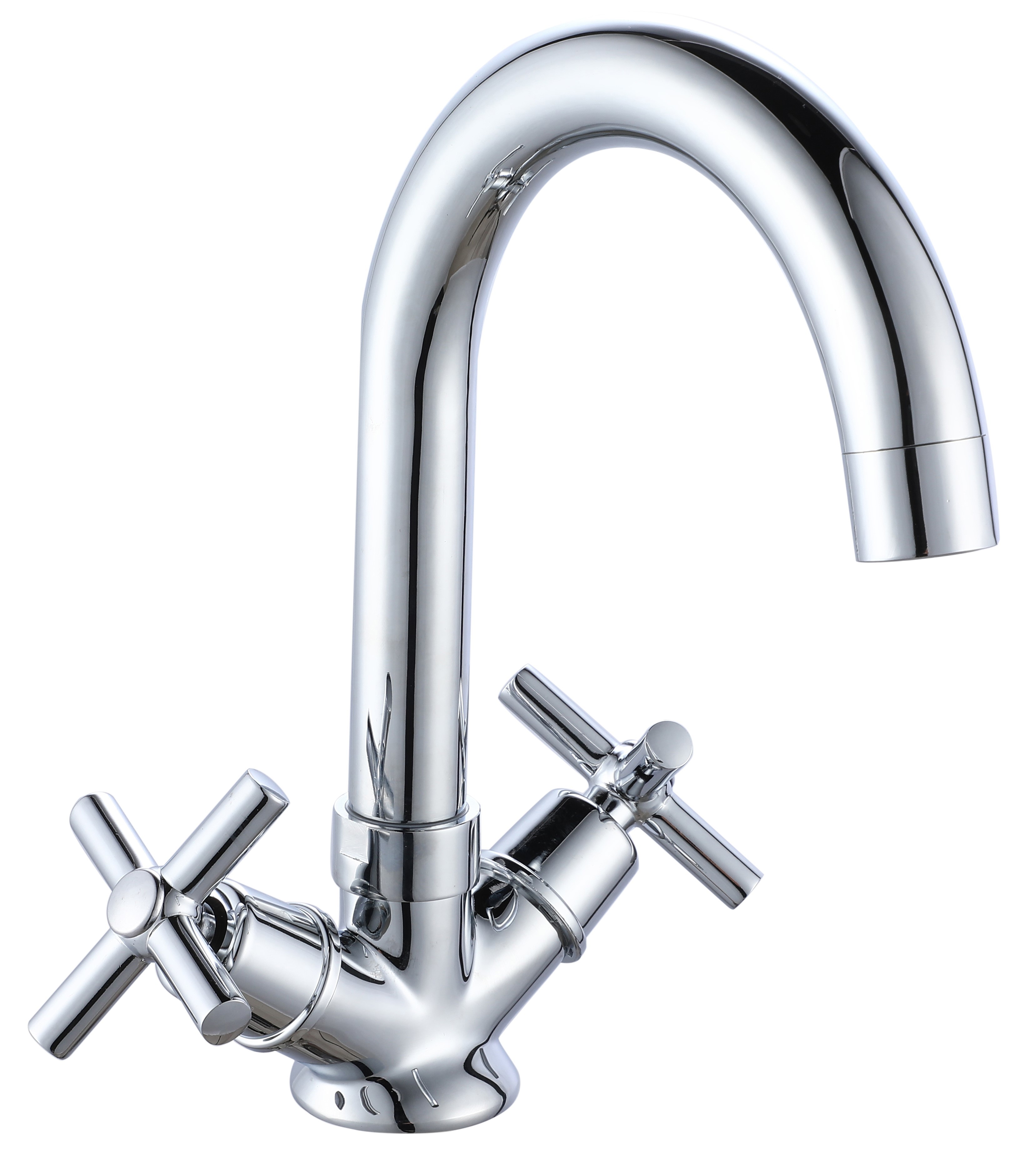 Изображение товара Смеситель для раковины Esko CN 26 двухвентильный хром с гибкой подводкой