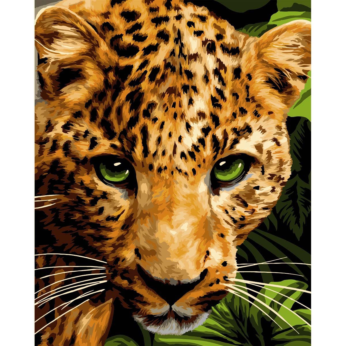 Изображение товара Картина по номерам Леопард 40x50 см