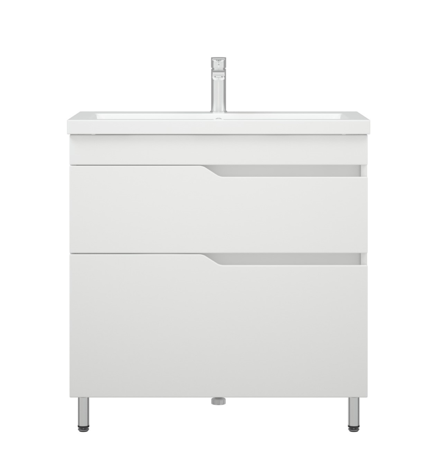 Изображение товара Тумба под раковину белая сомо 80/слим 80/Фостер 80 напольная Теона 80 Z2 SD-00001512