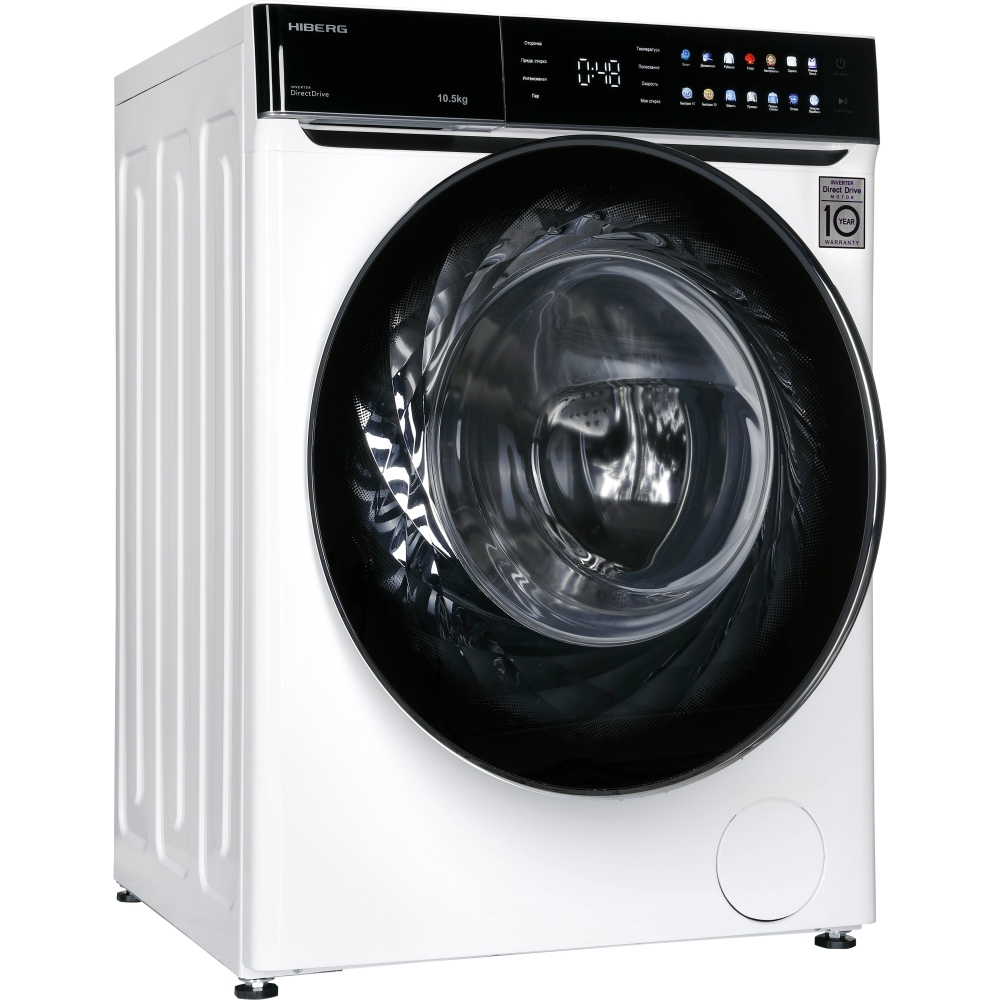 Изображение товара Стиральная машина Hiberg I-ddq11 - 1014 w 60x85x60 см 10 кг цвет белый