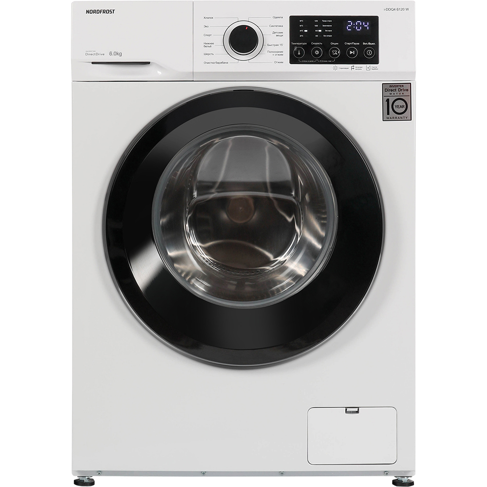 Изображение товара Стиральная машина Nordfrost I-ddq4 6120 w 60x85x48 см 6 кг цвет белый