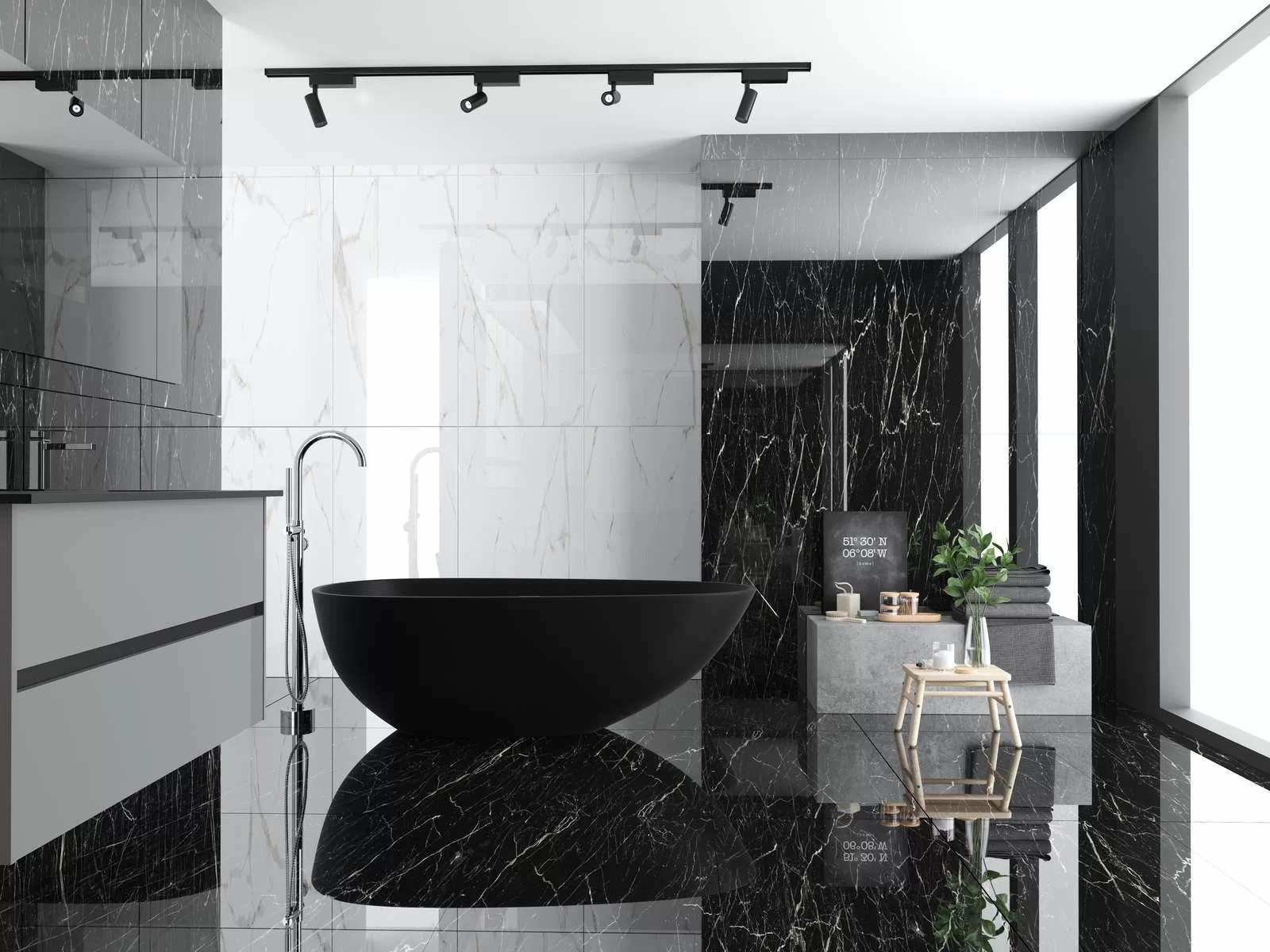 Изображение товара Керамогранит Velsaa Estrada Nero RP-123661 60x120 см черный