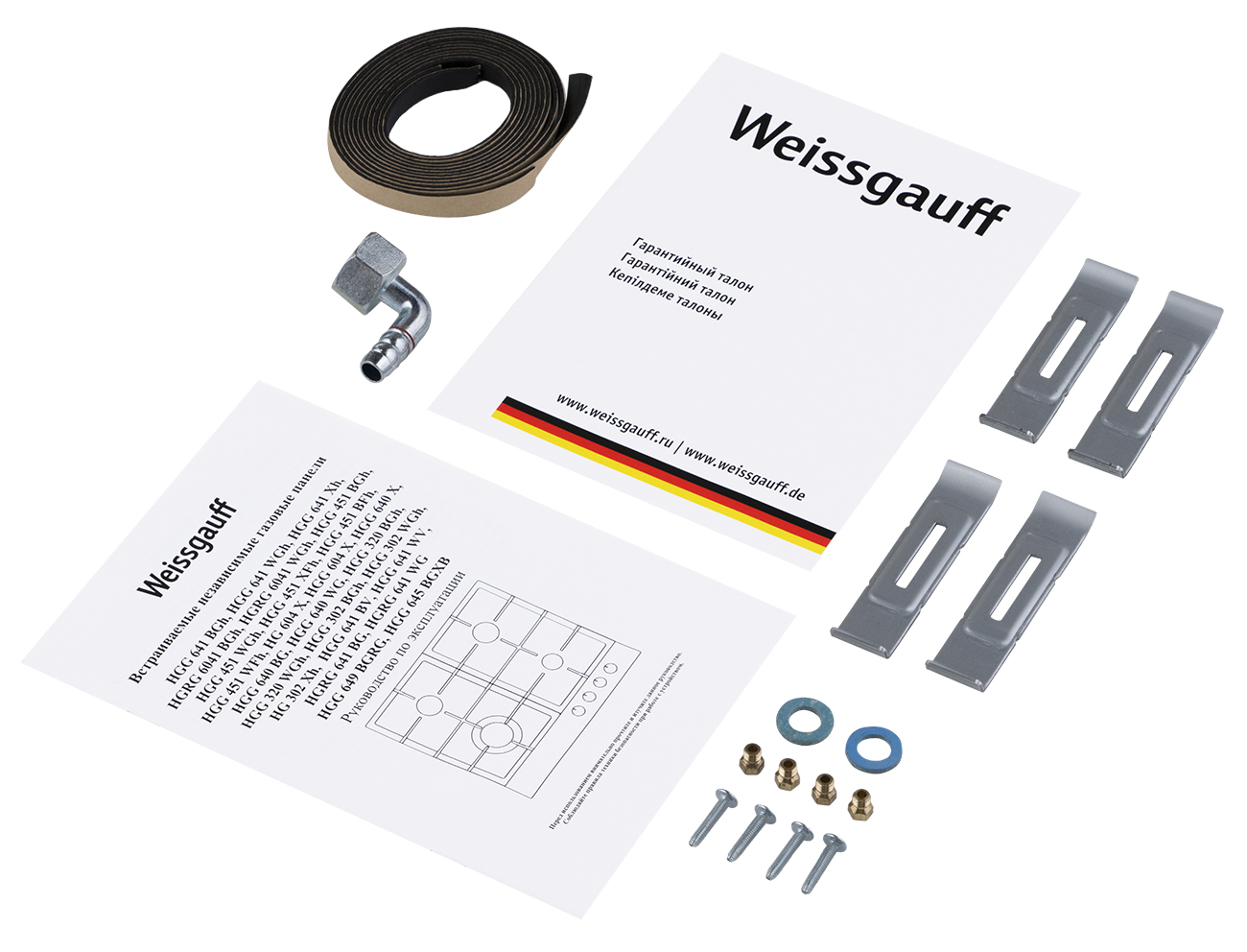 Газовая варочная панель Weissgauff HGG 640 WG 60 см 4 конфорки цвет белый - 7