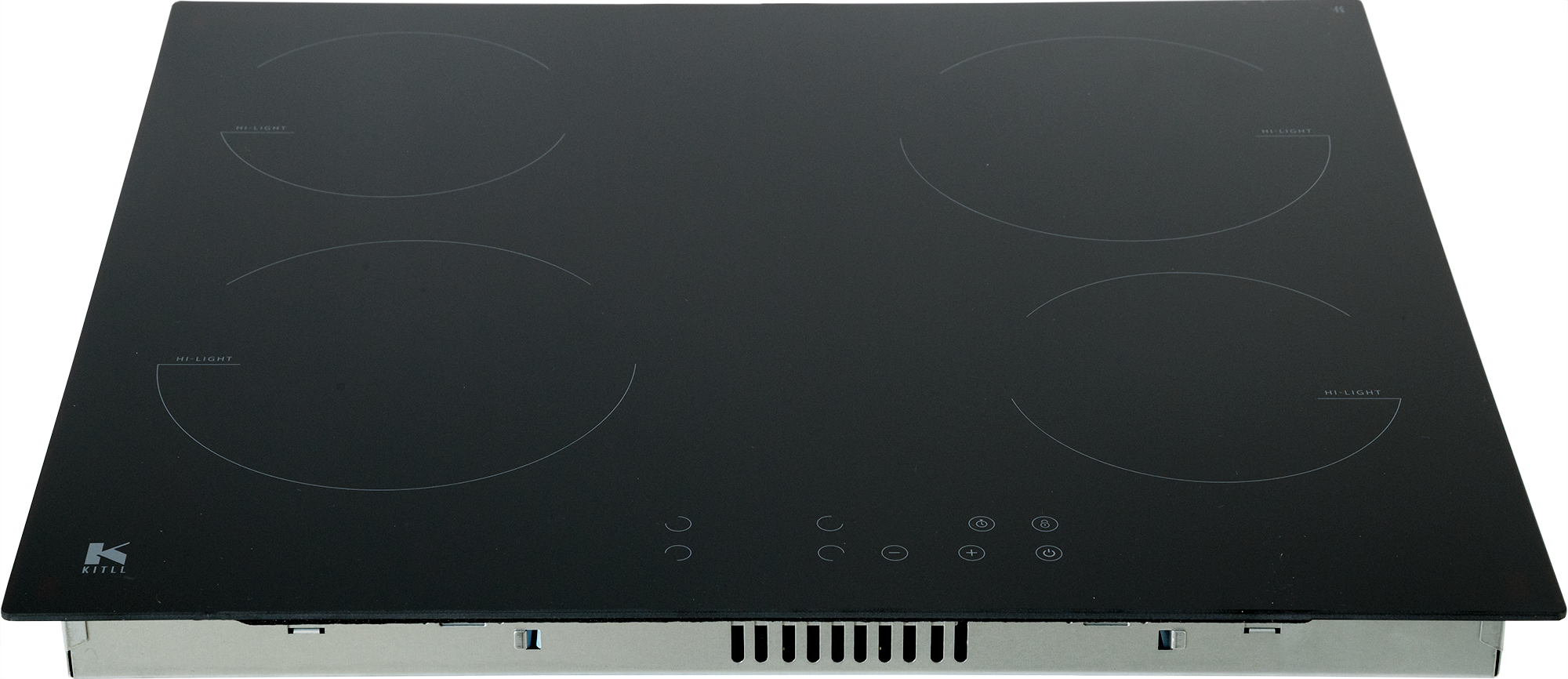 Электрическая варочная панель Kitll KHH 6001 BLACK 60 см 4 конфорки цвет чёрный - 2