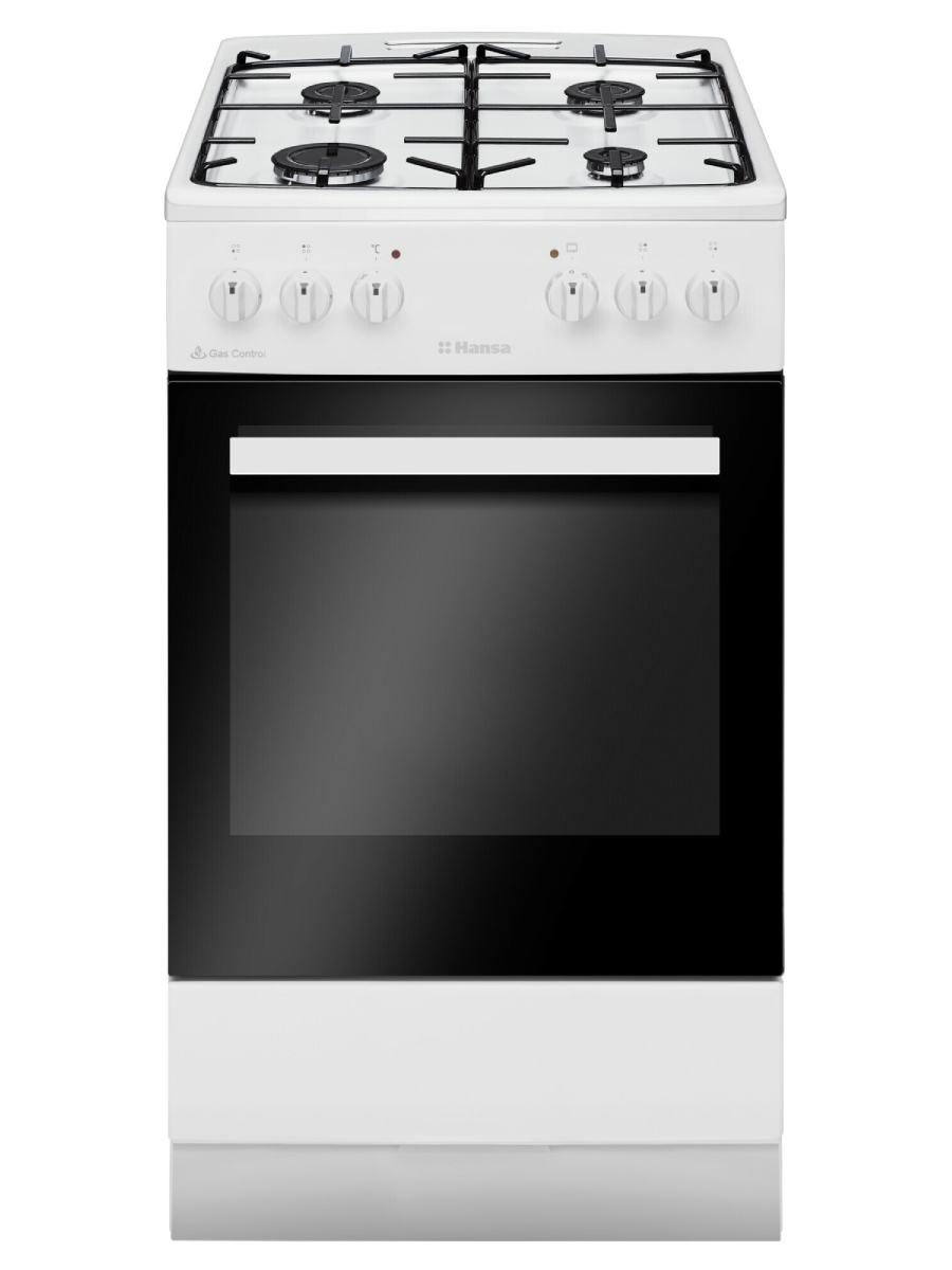 Изображение товара Газовая плита с духовкой Hansa FCMW56069H 50x85x60 см цвет белый