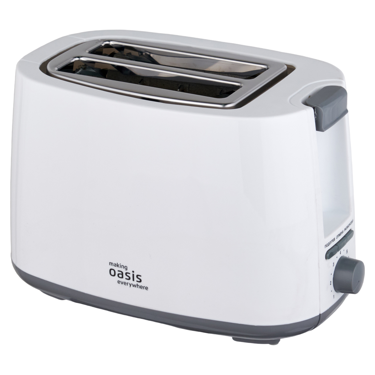 Изображение товара Электрический тостер Making Oasis Everywhere TR-3W белый 2 тоста