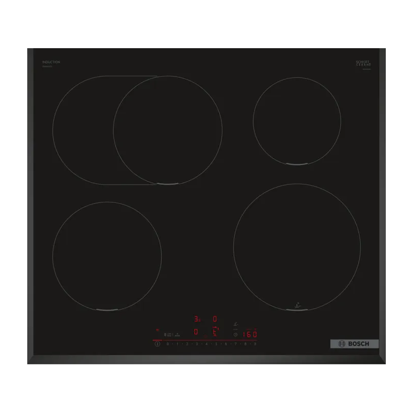 Изображение товара Индукционная варочная панель Bosch Serie 6 HMIL6W 59.2 см 4 конфорки цвет черный