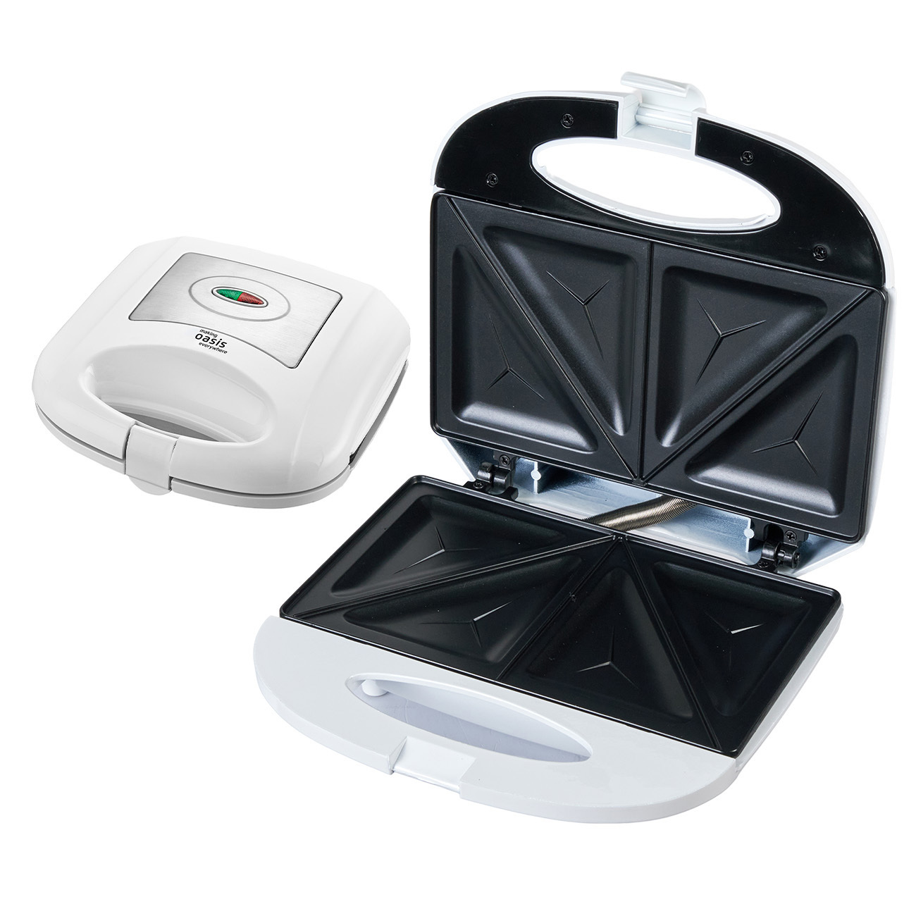 Изображение товара Сэндвичница Making Oasis everywhere PK-SW белый компактная для приготовления сэндвичей