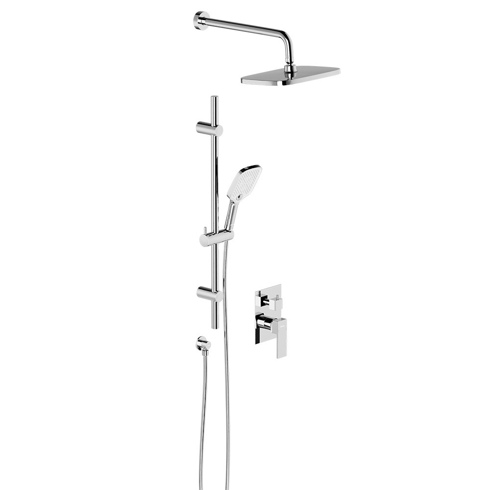 Изображение товара Душевая система DAMIXA Gala 953530000 встраиваемая с душевым смесителем и штангой хром