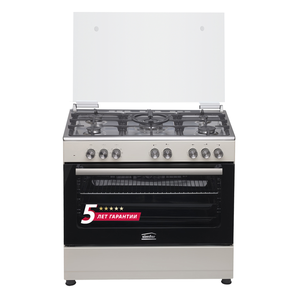 Изображение товара Комбинированная газовая плита Simfer F96MR52010 с духовкой и электроподжигом