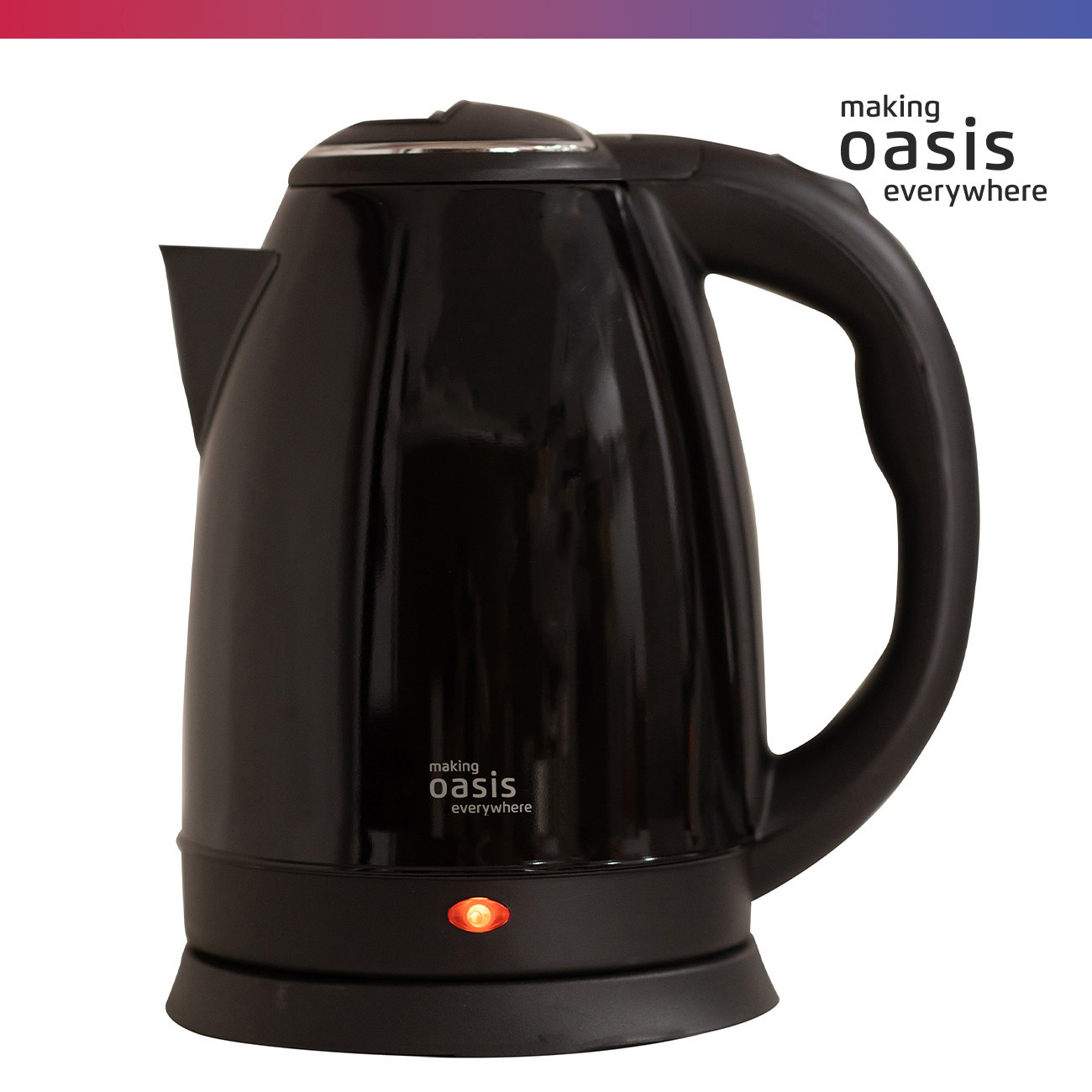 Изображение товара Электрический чайник 1.8 л MAKING OASIS EVERYWHERE K-10SB нержавеющая сталь черный