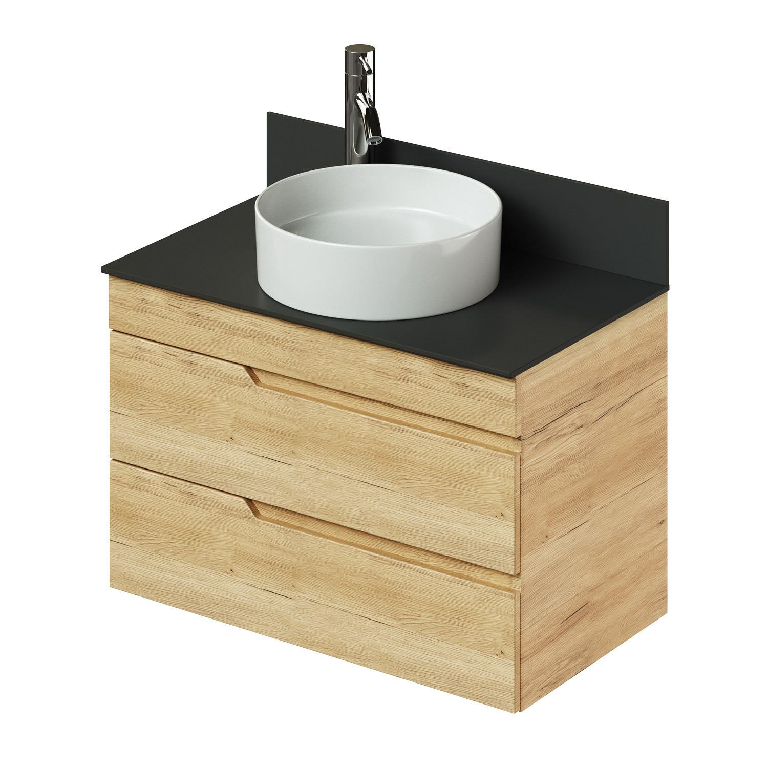 Изображение товара Тумба под раковину подвесная Итана 4657826226860 79.6см цвет бежевый