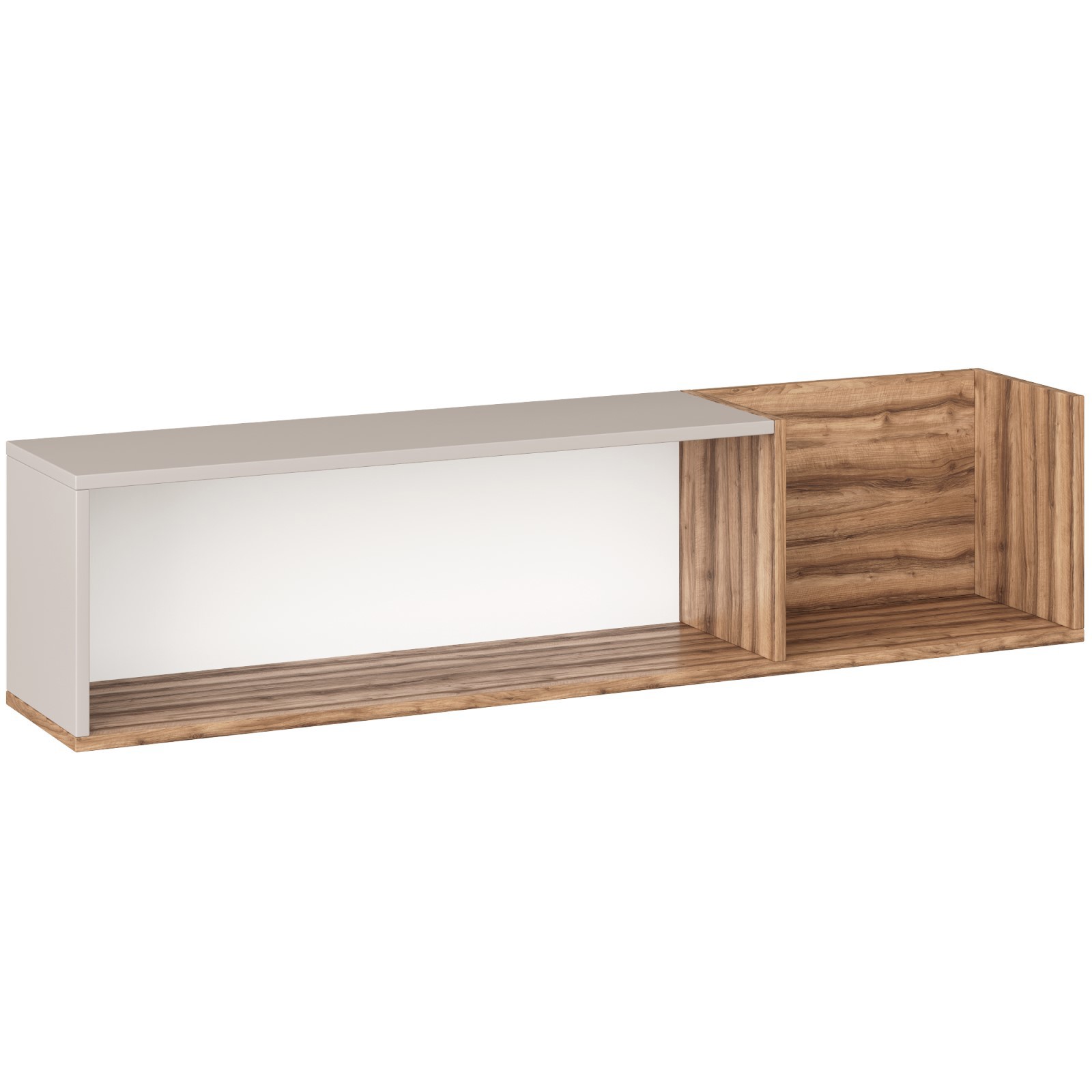 Изображение товара Настенная полка ГК Аквилон 120x23.4 см из ЛДСП цвет кашемир и авелано