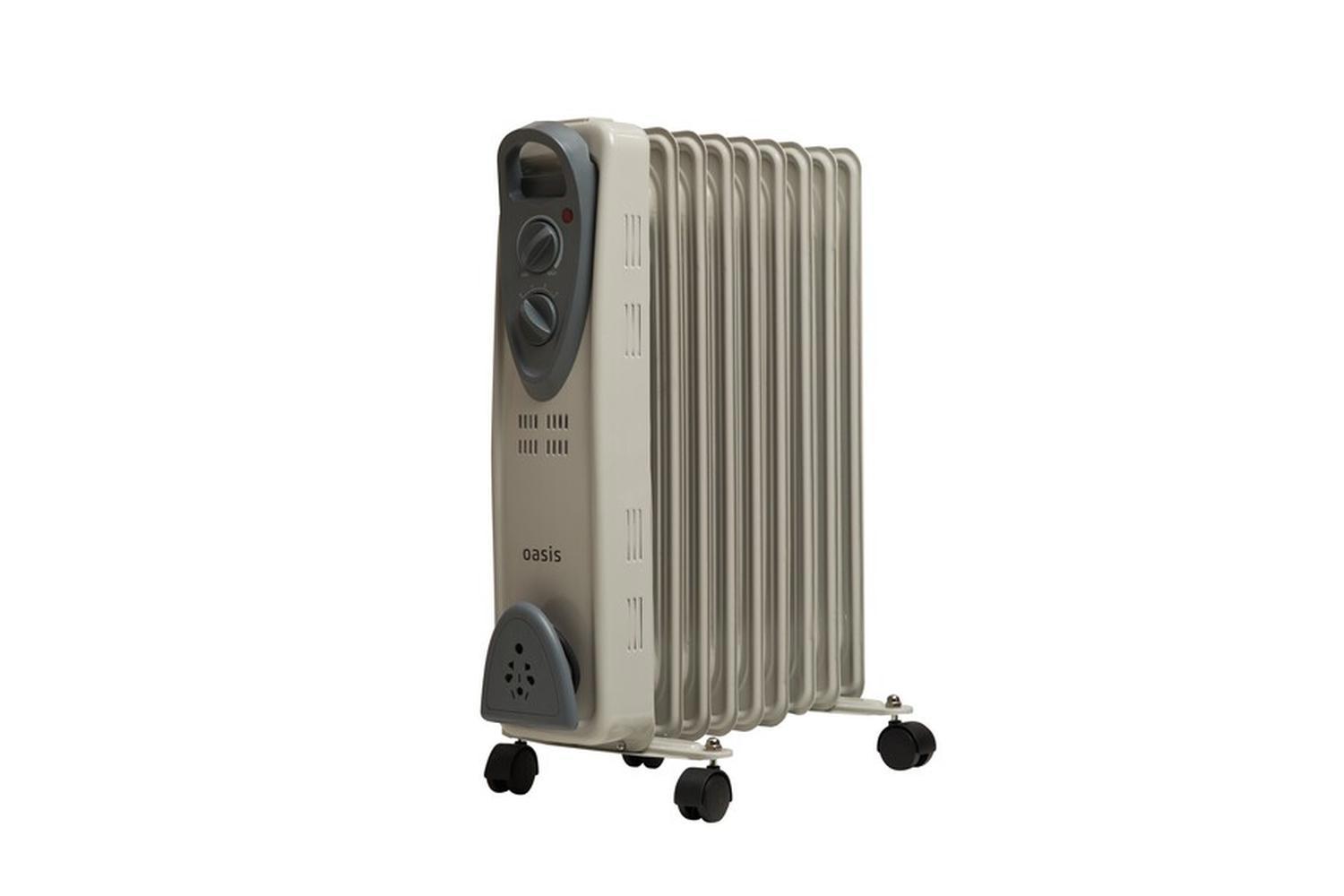Изображение товара Масляный радиатор Oasis UT-20 2000 Вт 9 секций электрический обогреватель белый