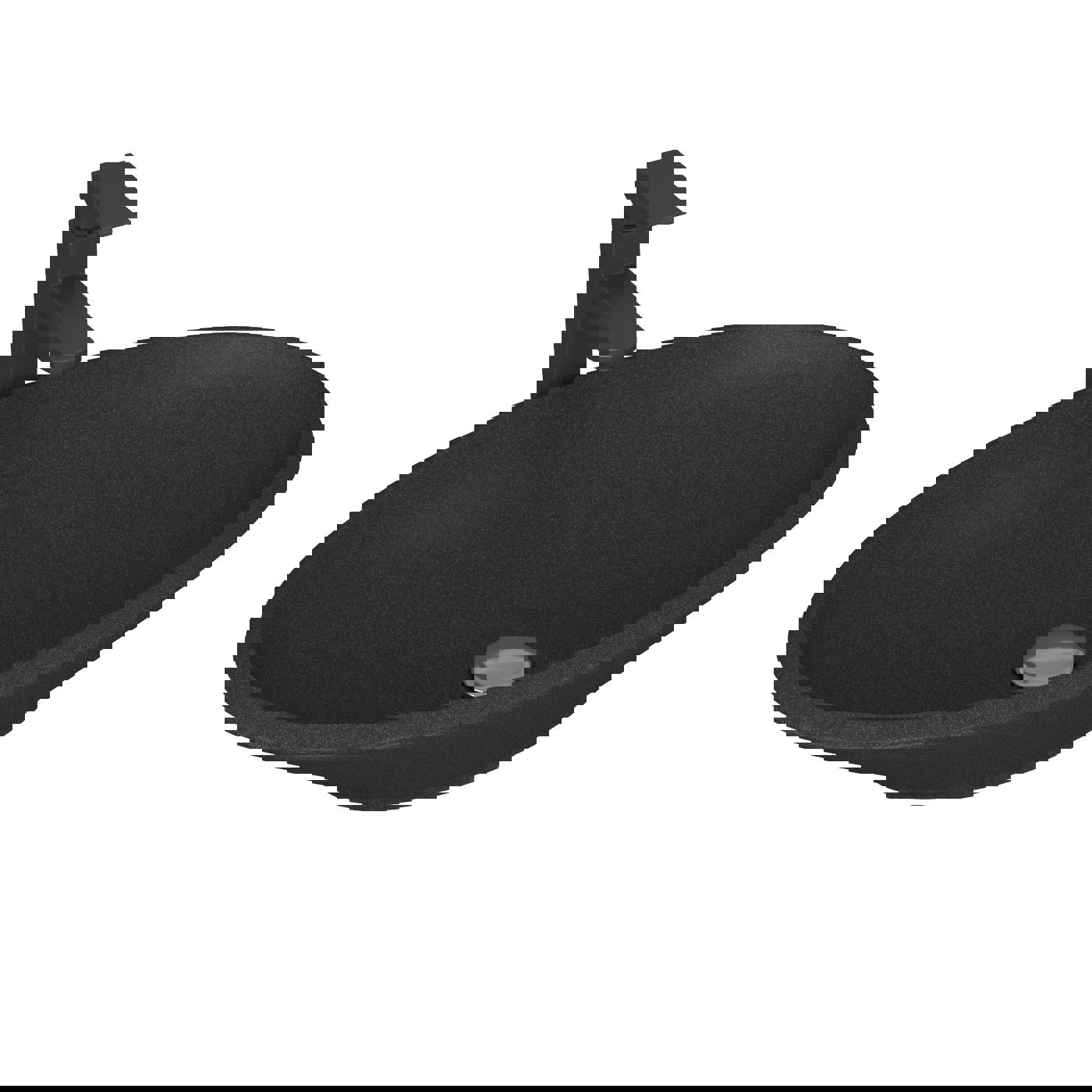 Изображение товара Раковина накладная Bauedge Nimb черный матовый 69.4 см