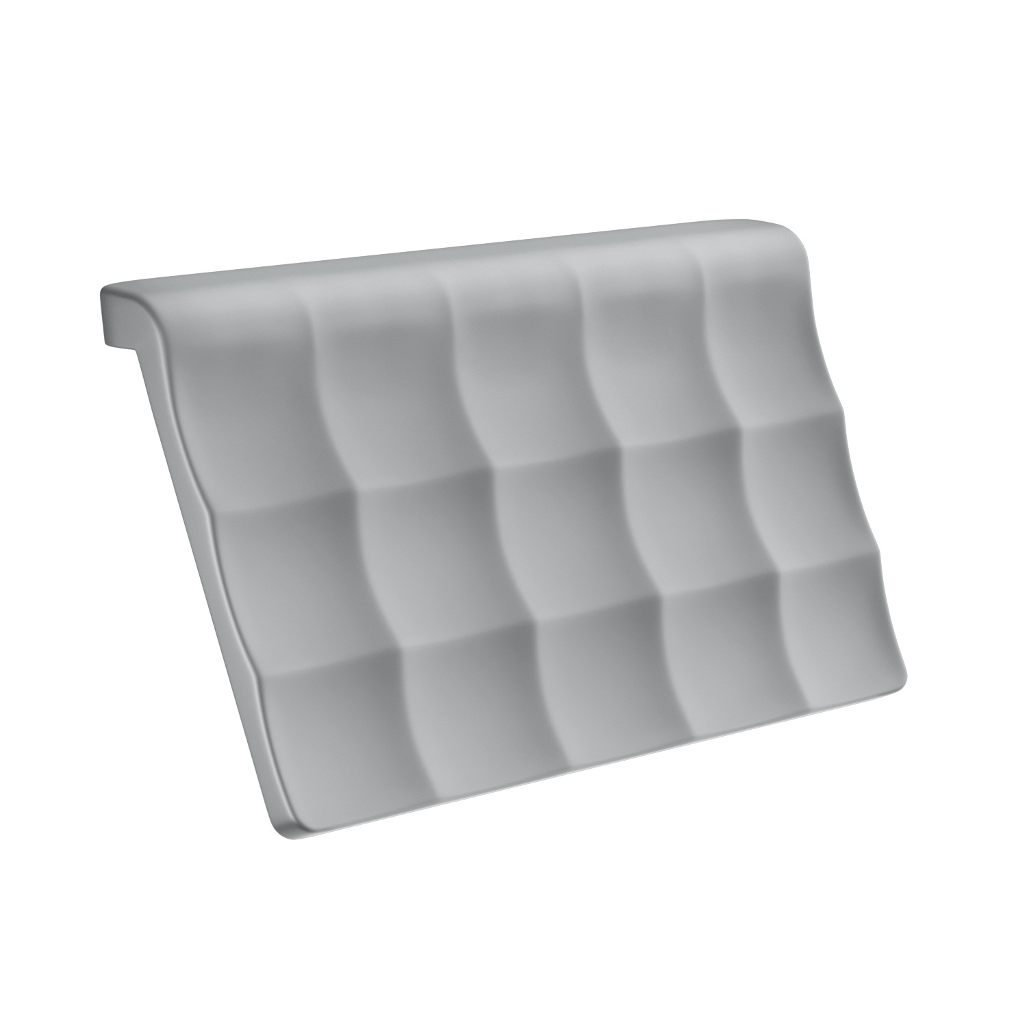 Изображение товара Подголовник для ванны из геля HQGel серый Wellsee Useful Extras 26х16.5 см