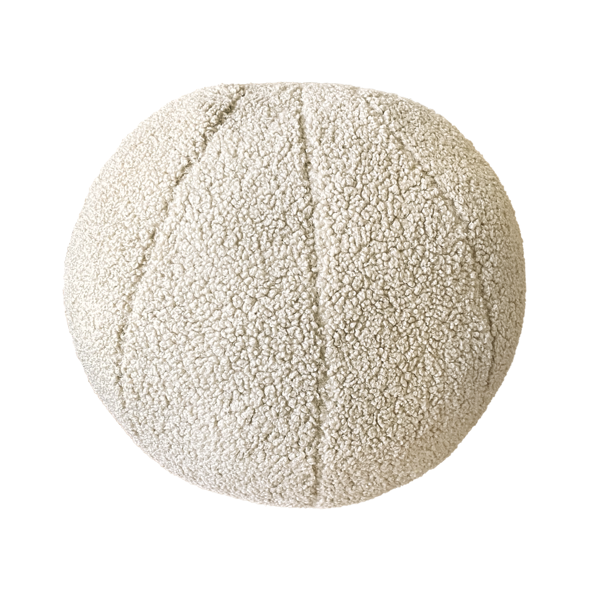 Изображение товара Декоративная подушка Мяч ø30 см кремовая современная мебельная подушка