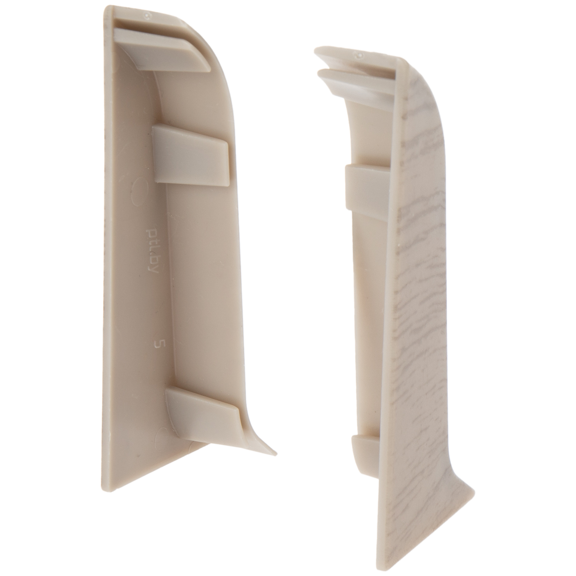 Заглушка для плинтуса левая и правая «Дуб Ширин», высота 58 мм,