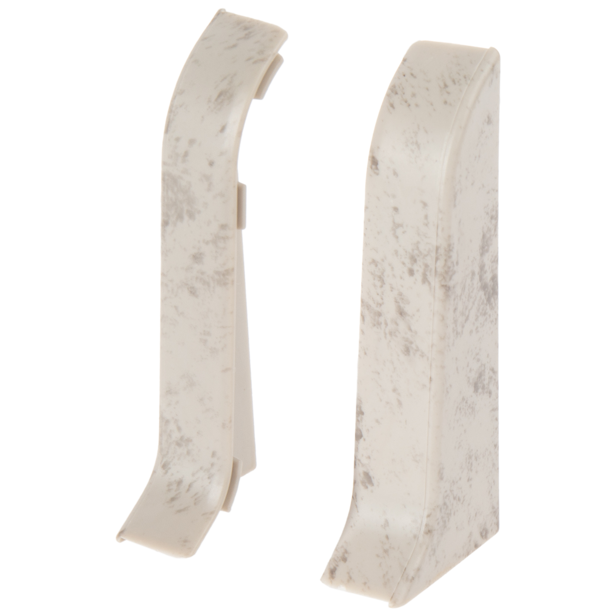 Заглушка для плинтуса левая и правая «Пепельный», высота 58 мм,