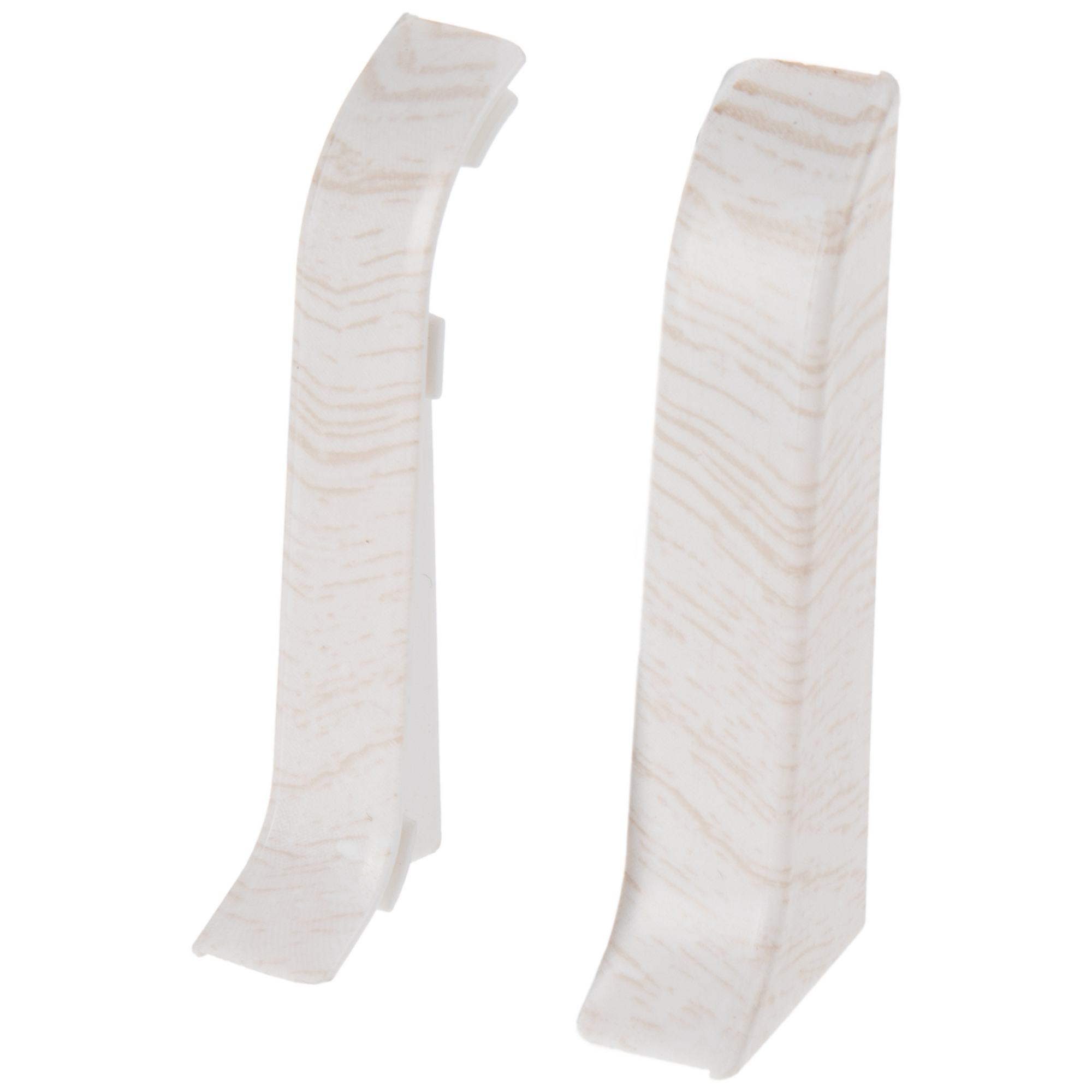 Заглушка для плинтуса левая и правая «Дуб Фавор», высота 58 мм,