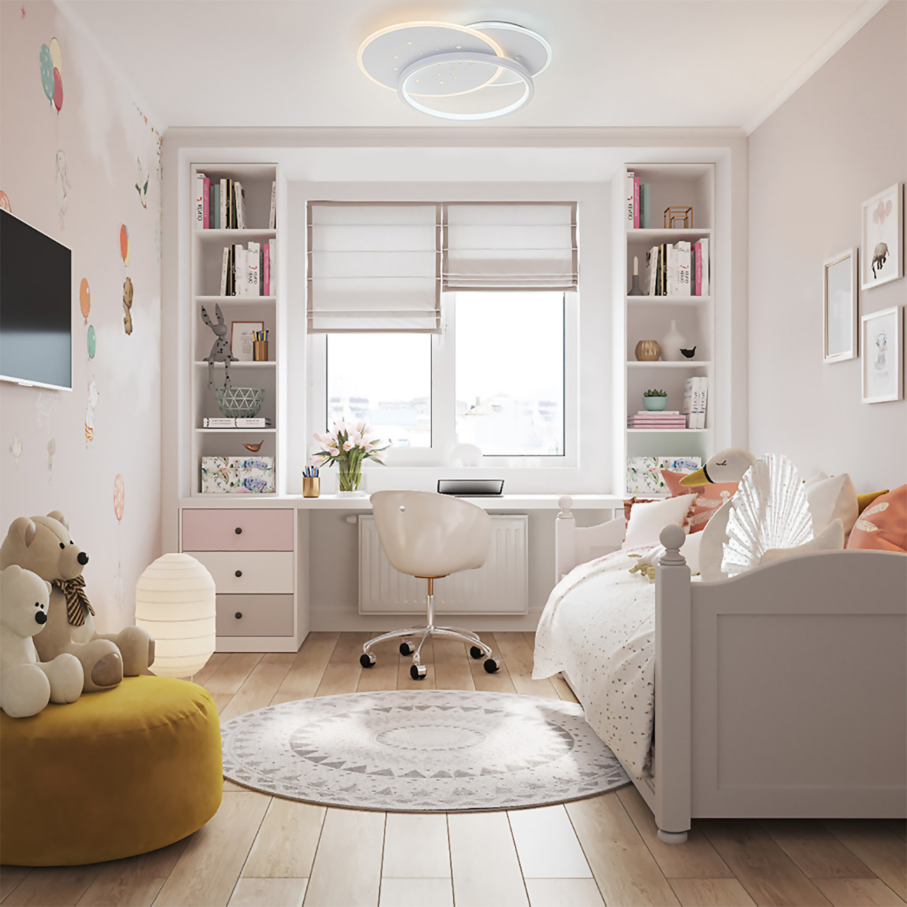 Изображение товара Люстра потолочная светодиодная Escada Erna 10225/3 с пультом регулировки белый свет