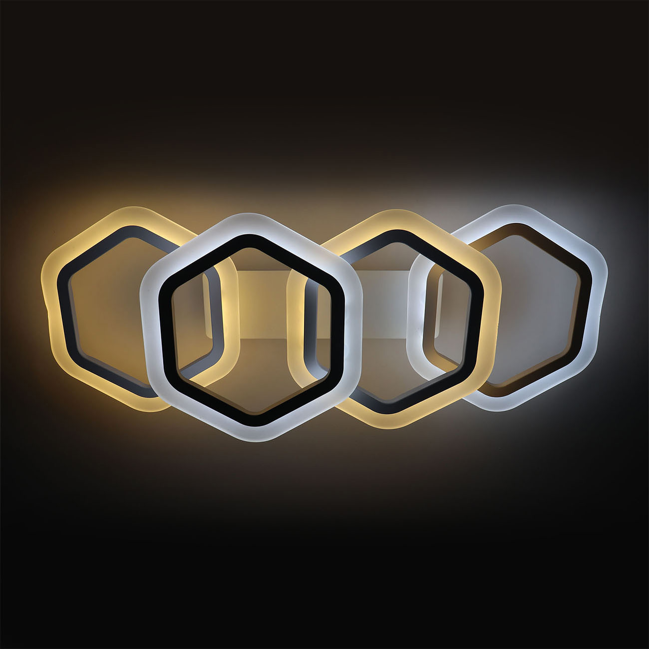 Изображение товара Люстра потолочная светодиодная Escada Eris 10259/4 с пультом управления 60 м² регулируемый белый свет цвет белый