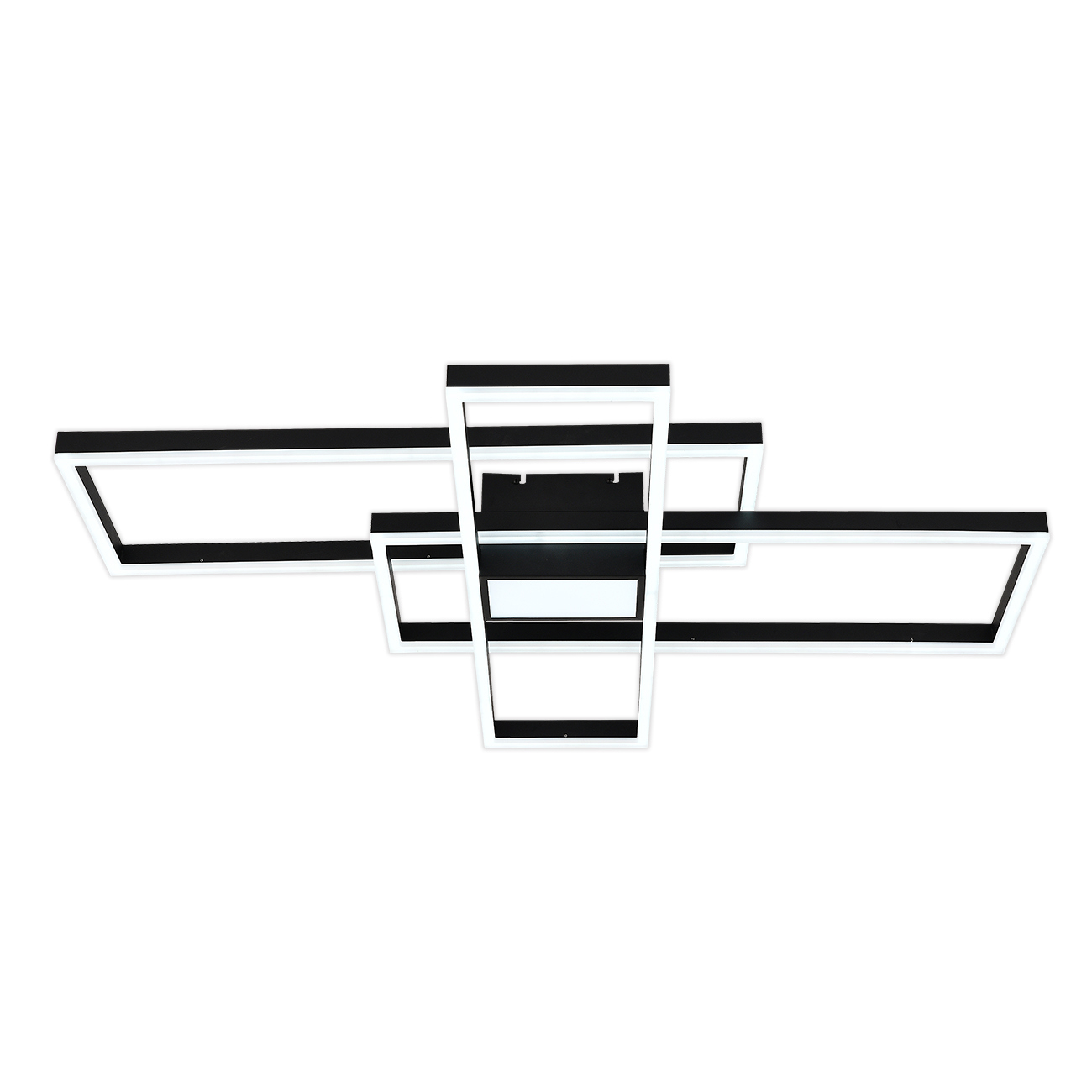 Изображение товара Люстра потолочная светодиодная Escada Twins 10284/4 с пультом 18м² черный белый