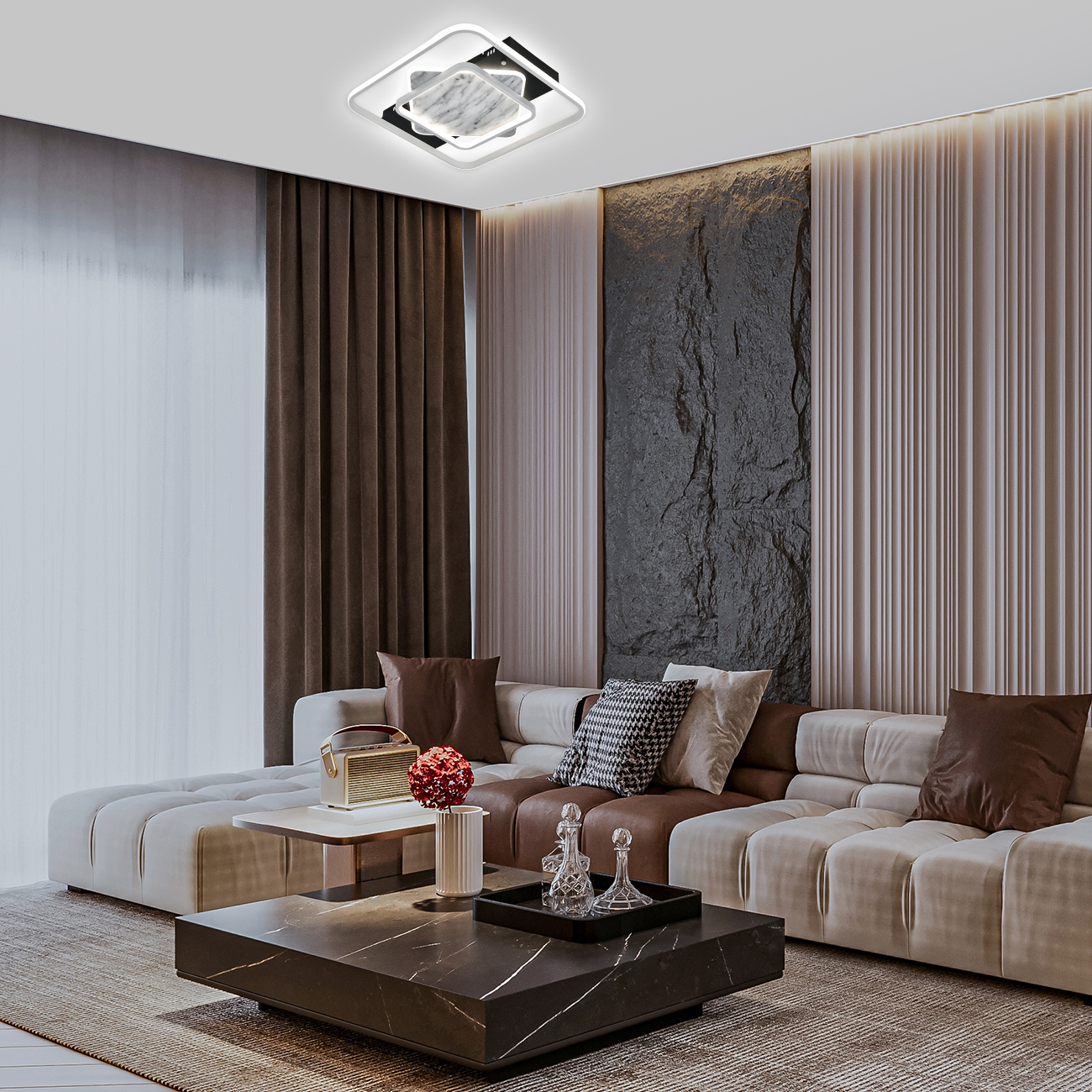 Изображение товара Люстра потолочная светодиодная Escada Nebula 10293/3 регулируемый белый свет пультом управления