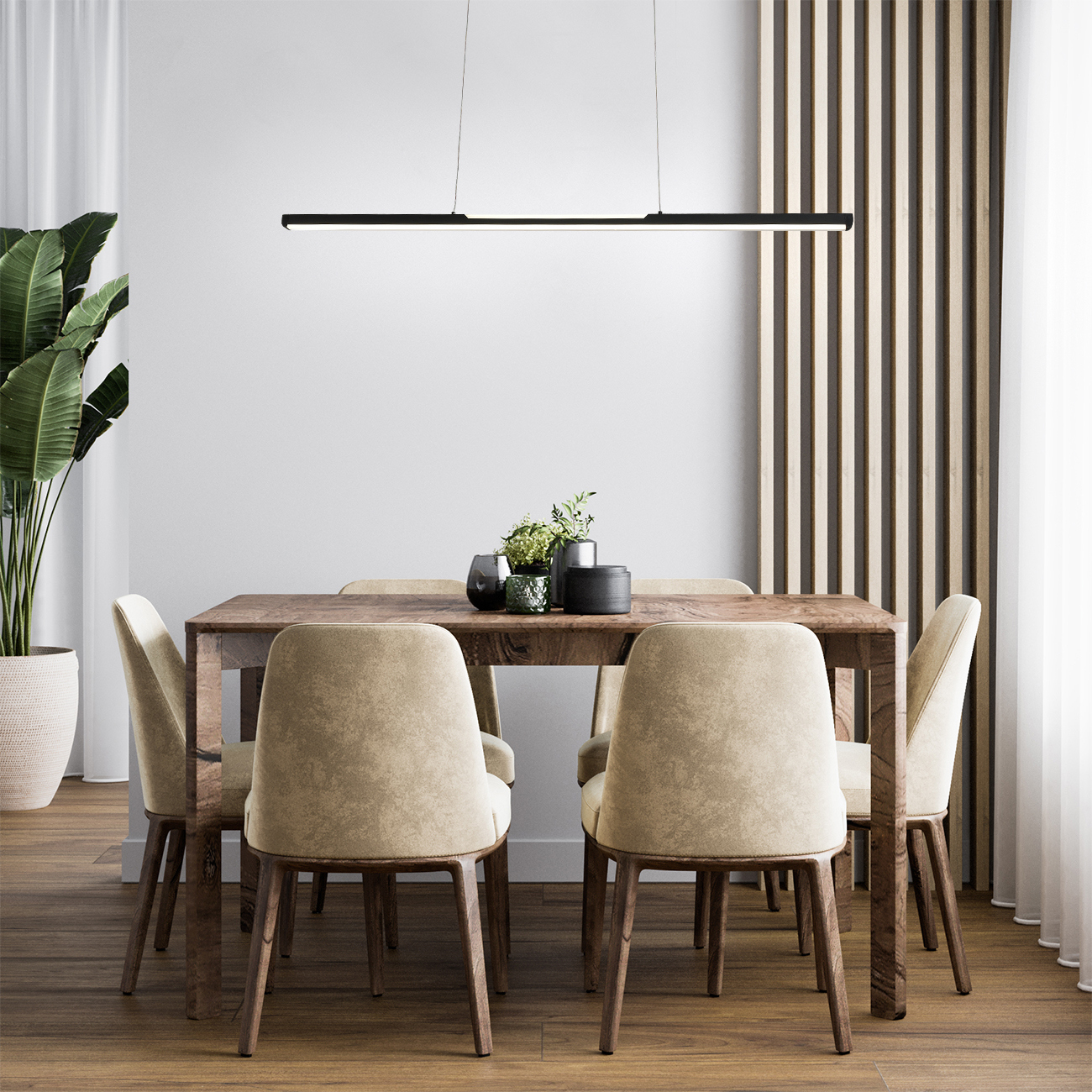 Изображение товара Подвесной светильник Escada projection 604 slash S LED 48W с пультом регулировки для 48 м²