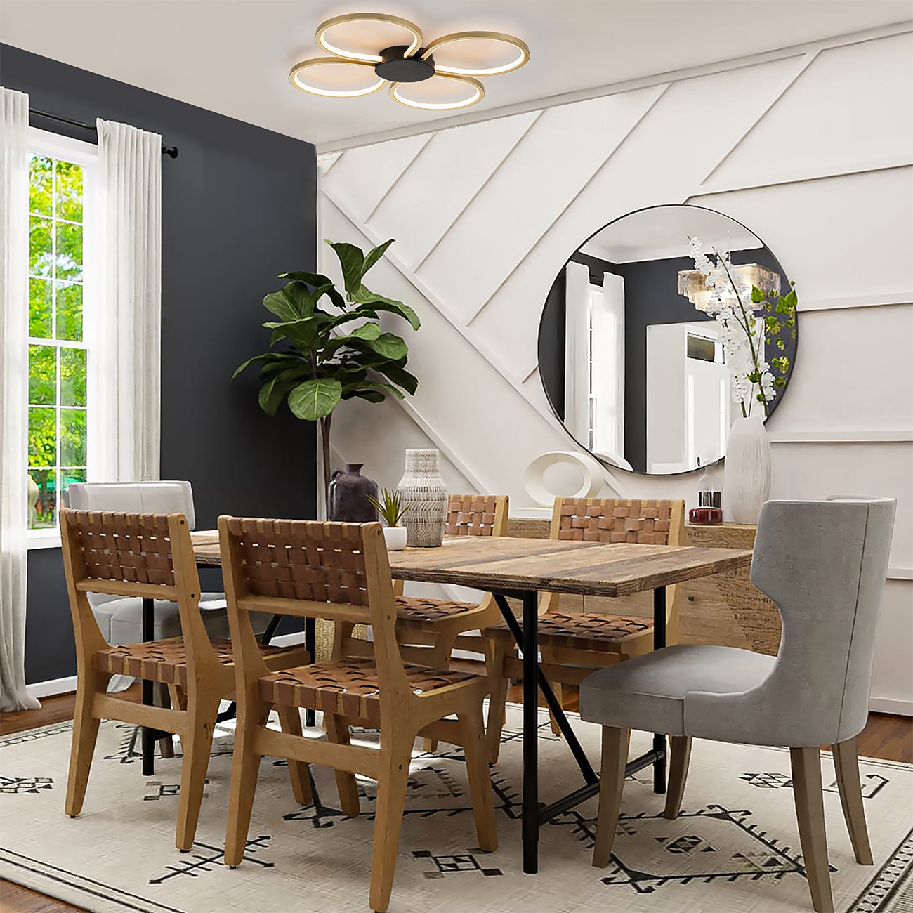 Изображение товара Люстра потолочная светодиодная Escada Clover 10243/4 с пультом управления