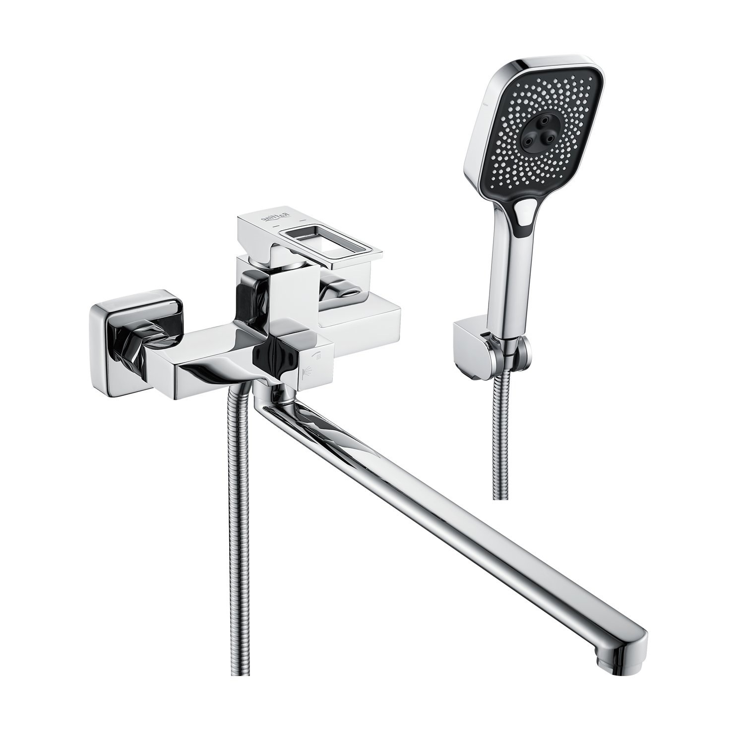 Изображение товара Смеситель для ванны Raffine F2296 однорычажный с душевой лейкой цвет хром