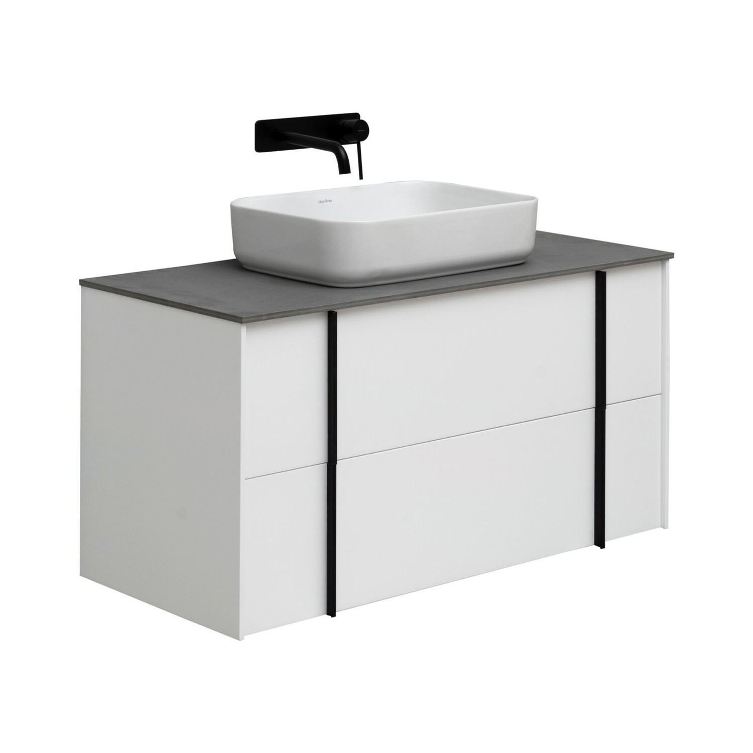 Изображение товара Тумба Allen Brau Reality 120 см Белый с двумя ящиками