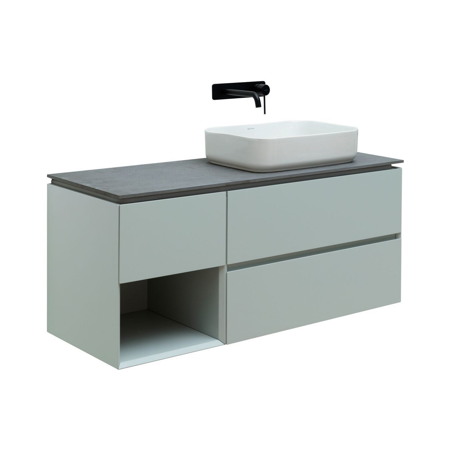 Изображение товара Тумба под раковину напольная Allen brau 00274263 119.2см цвет зеленый