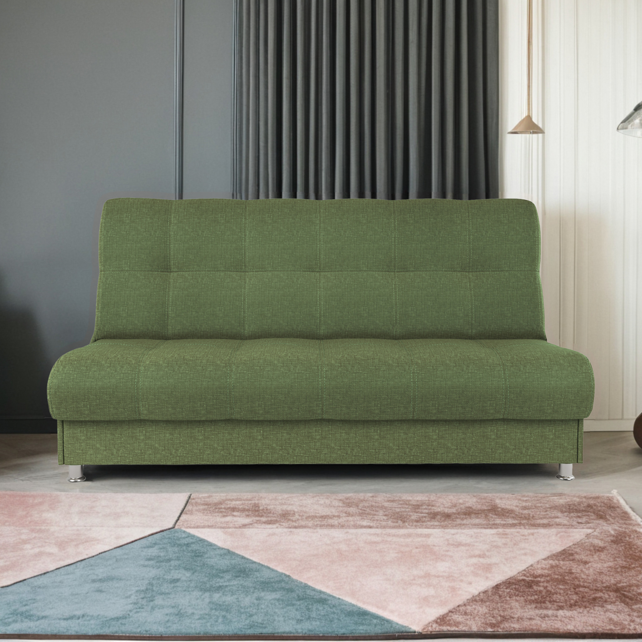 Изображение товара Диван Шарм-Дизайн БП 104210728 198x91x90 см рогожка цвет зеленый Изображение товара Диван Шарм-Дизайн БП 104210728 198x91x90 см рогожка цвет зеленый