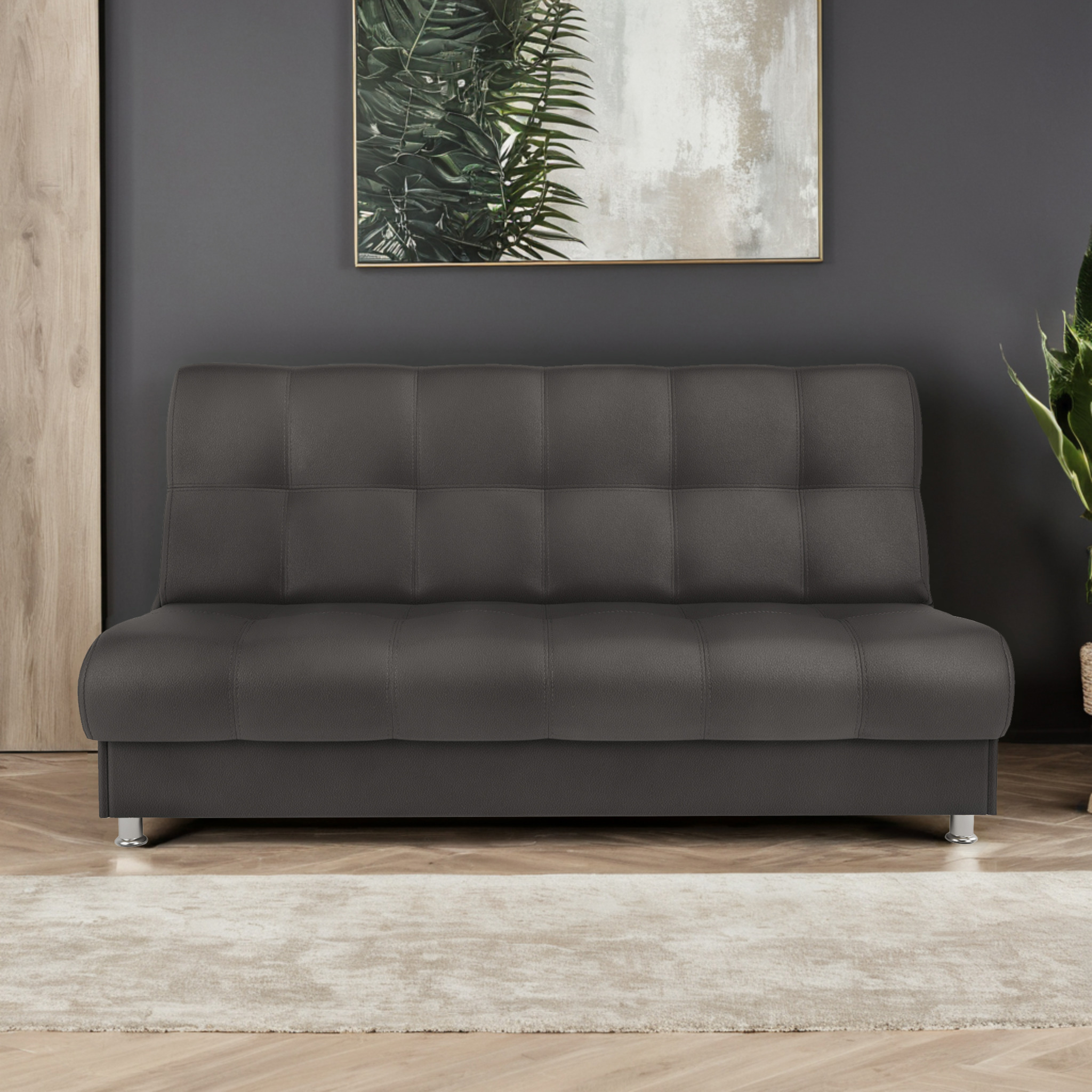 Изображение товара Диван Шарм-Дизайн БП 104210730 с механизмом книжка и бельевым ящиком коричневый