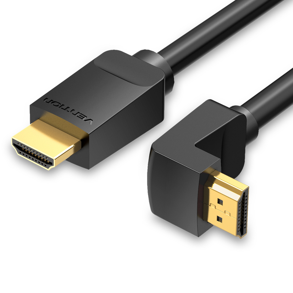 Изображение товара Кабель Vention HDMI High speed v2.0 with Ethernet 19M/19M угол 270 2 м AAQBH
