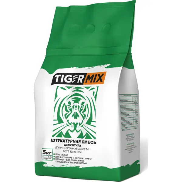 Штукатурка цементная Tigermix Т-11 5 кг