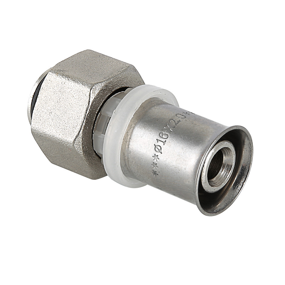 Изображение товара Муфта комбинированная Valtec 1/2x15 мм латунь для систем отопления и водоснабжения