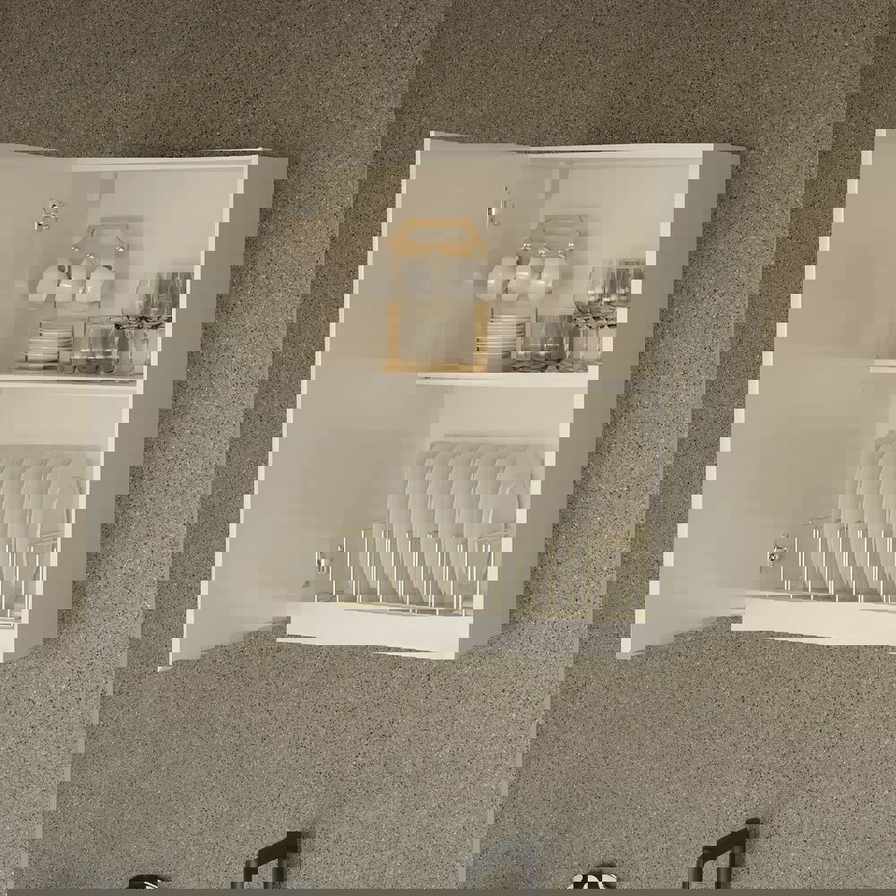 Изображение товара Навесной шкаф Севилья 60x75x32 см с дверью и регулируемой полкой фасад белый ЛДСП каркас белый ЛДСП Dipriz