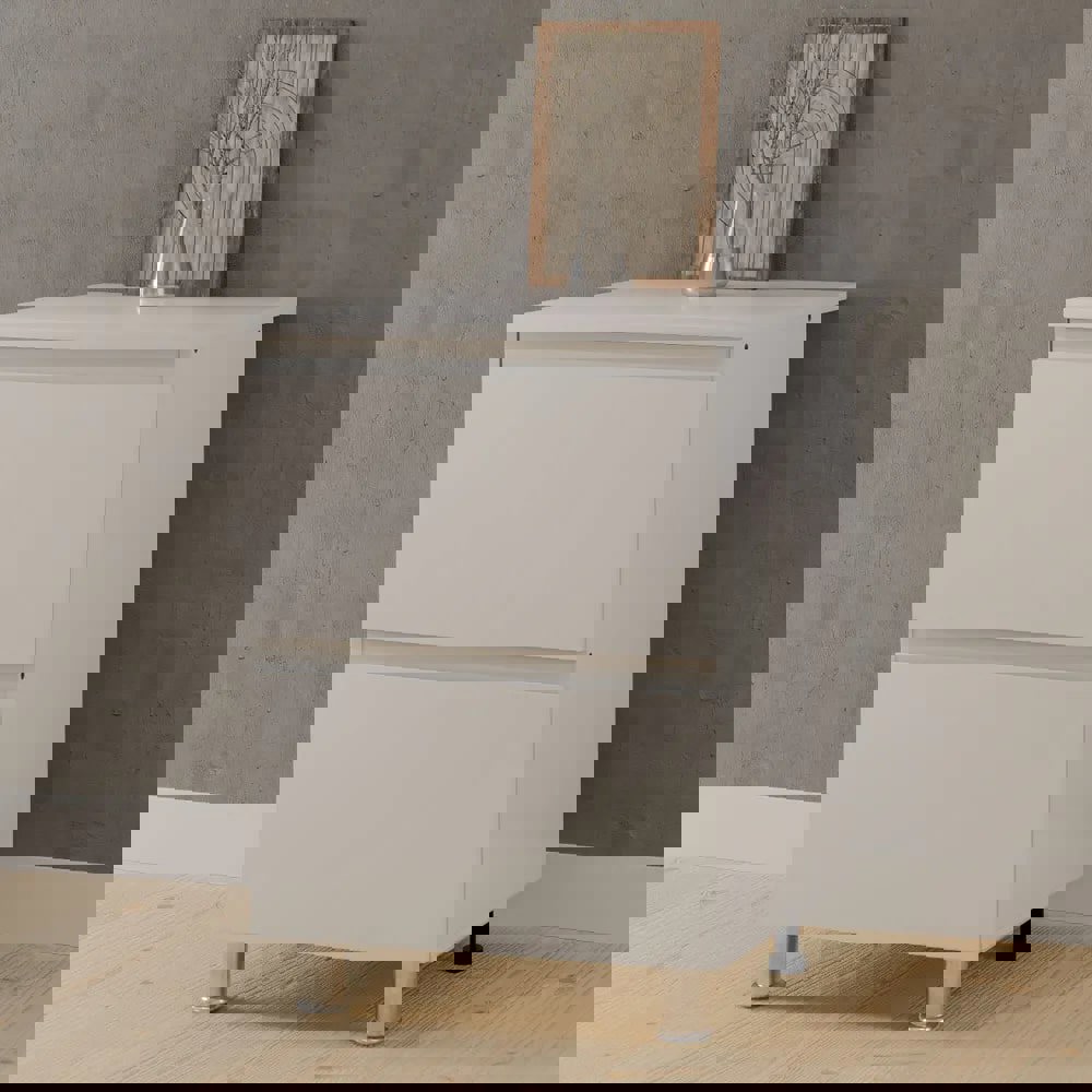 Изображение товара Напольный шкаф Севилья с тремя выдвижными ящиками 60x85x60 см белый ЛДСП