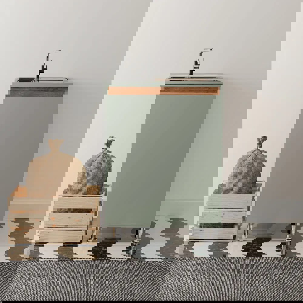 Изображение товара Шкаф под мойку Малага 60x85x60 см фасад зеленый ЛДСП каркас белый ЛДСП Dipriz