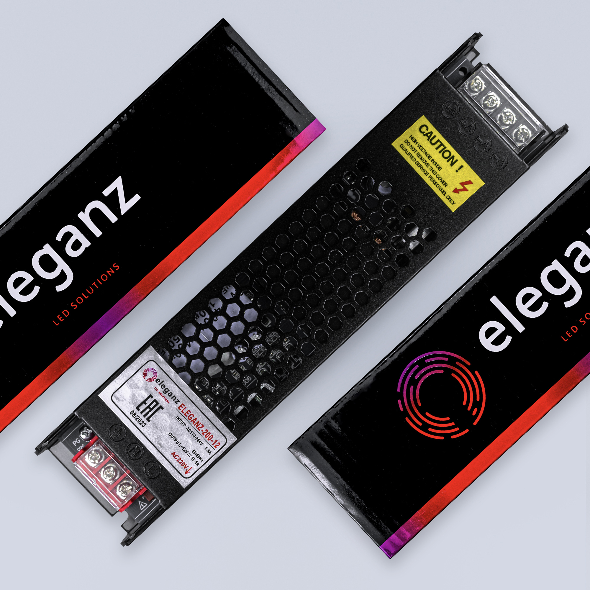 Изображение товара Блок питания Eleganz 1107 200 Вт 12В IP20 для светодиодных лент и освещения