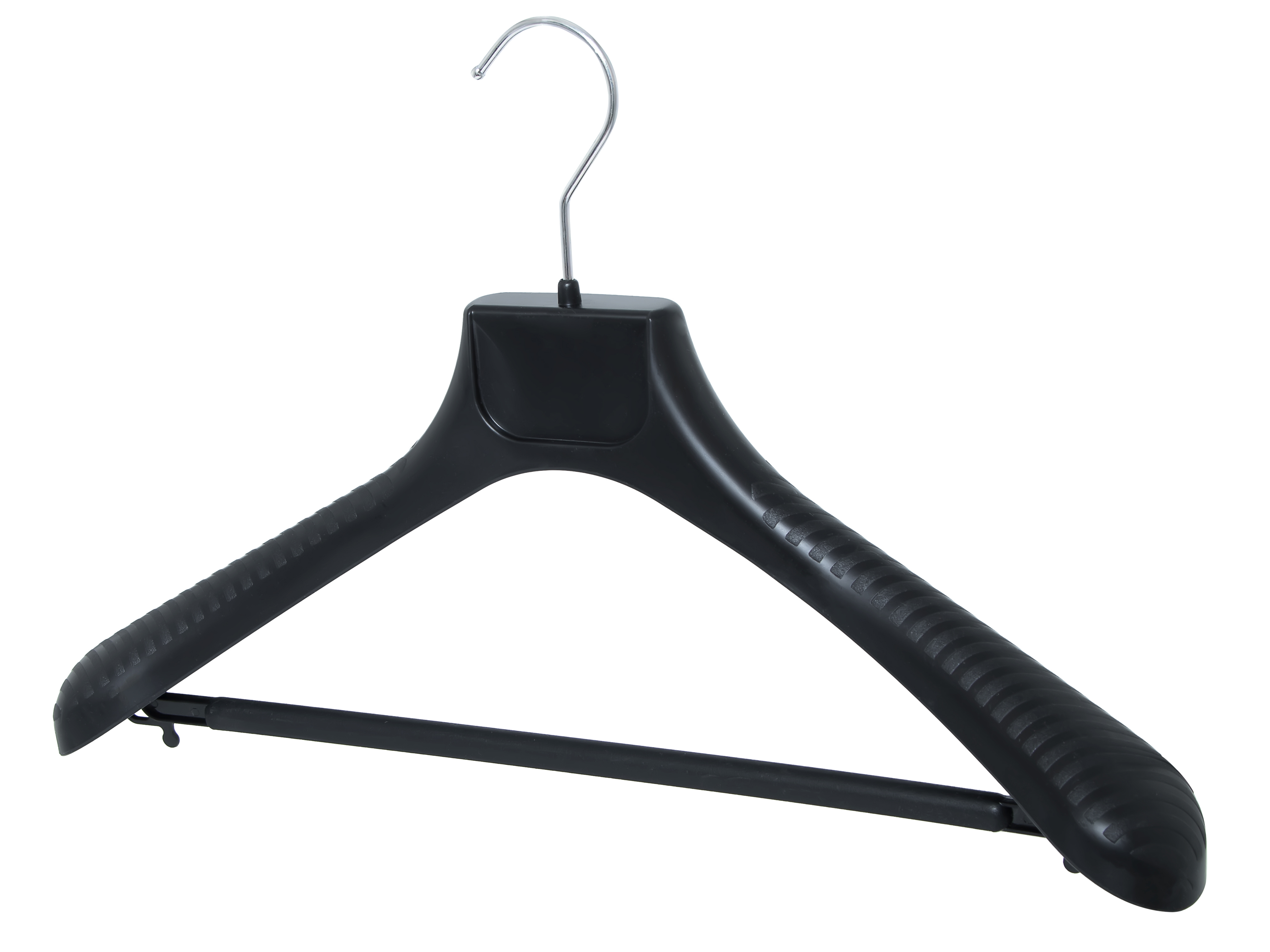 Изображение товара Вешалка для верхней одежды VALEXA РМ-42 5 шт с перекладиной 5.50x26 см цвет черный
