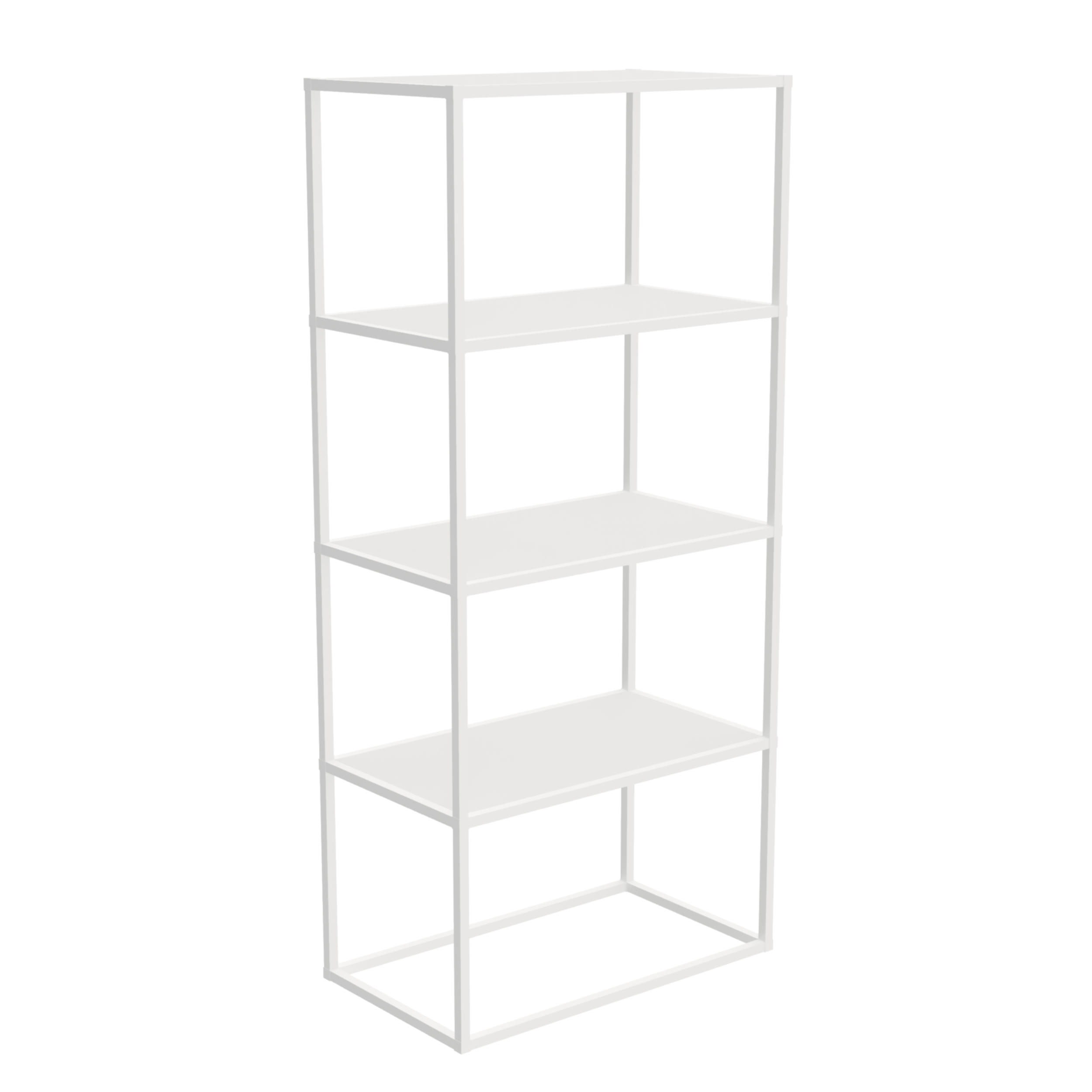 Изображение товара Стеллаж с полками Найди 70x154.6x40 см алюминий цвет белый