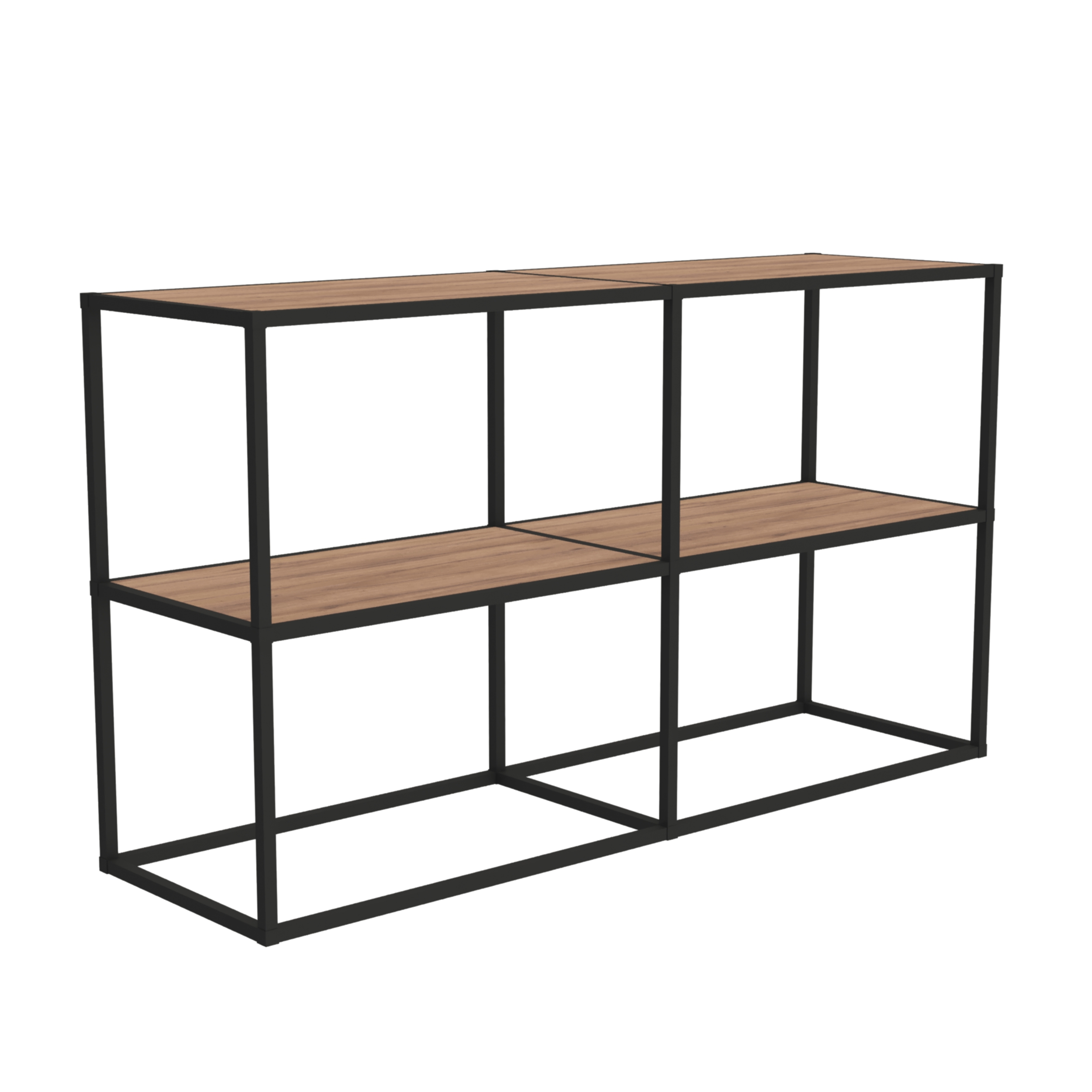 Изображение товара Стеллаж с полками Найди 138.2x78.2x40 см алюминий цвет черный муар