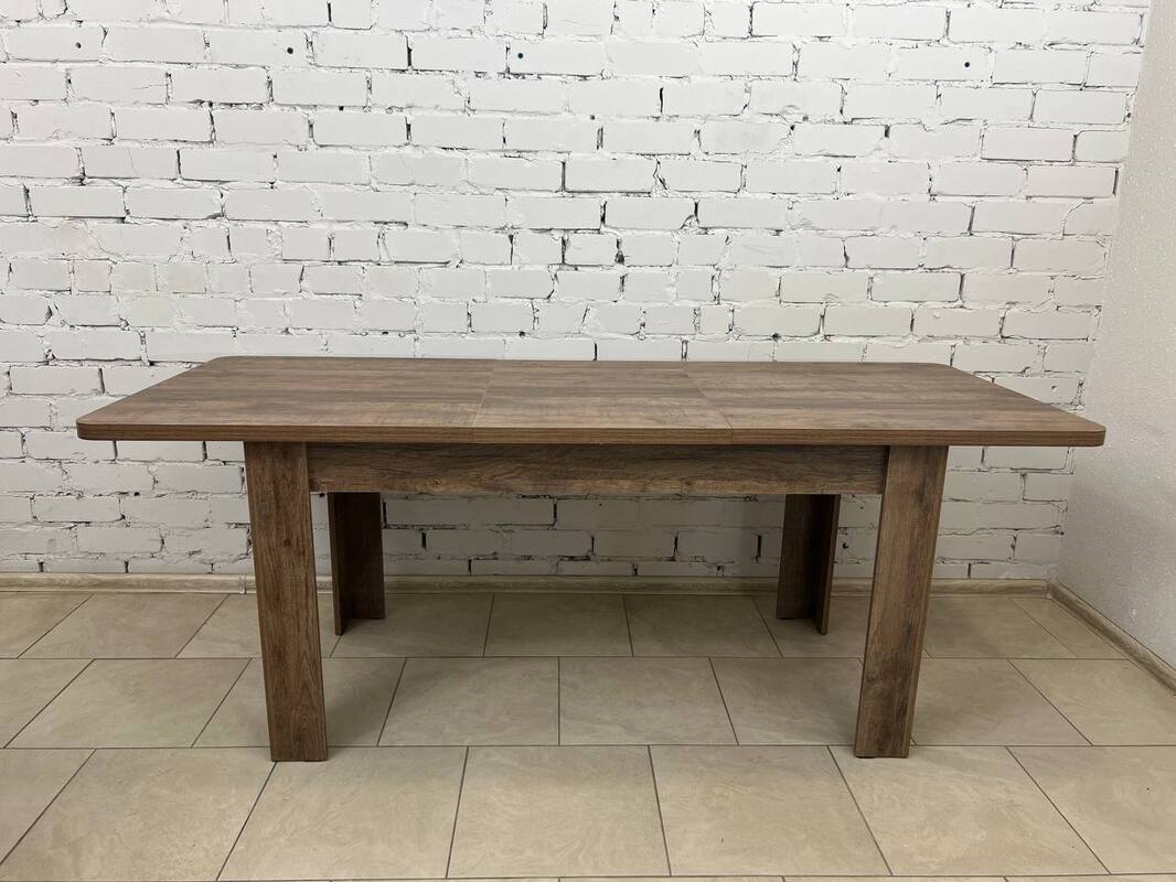 Изображение товара Обеденный стол прямоугольный Мебельнов Семья 150x200 см ЛДСП темный дуб