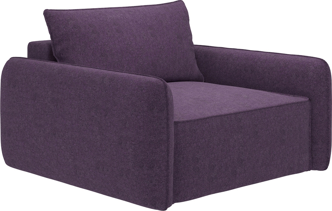 Изображение товара Кресло Вектор Портленд 110x67x122 см вельвет цвет фиолетовый