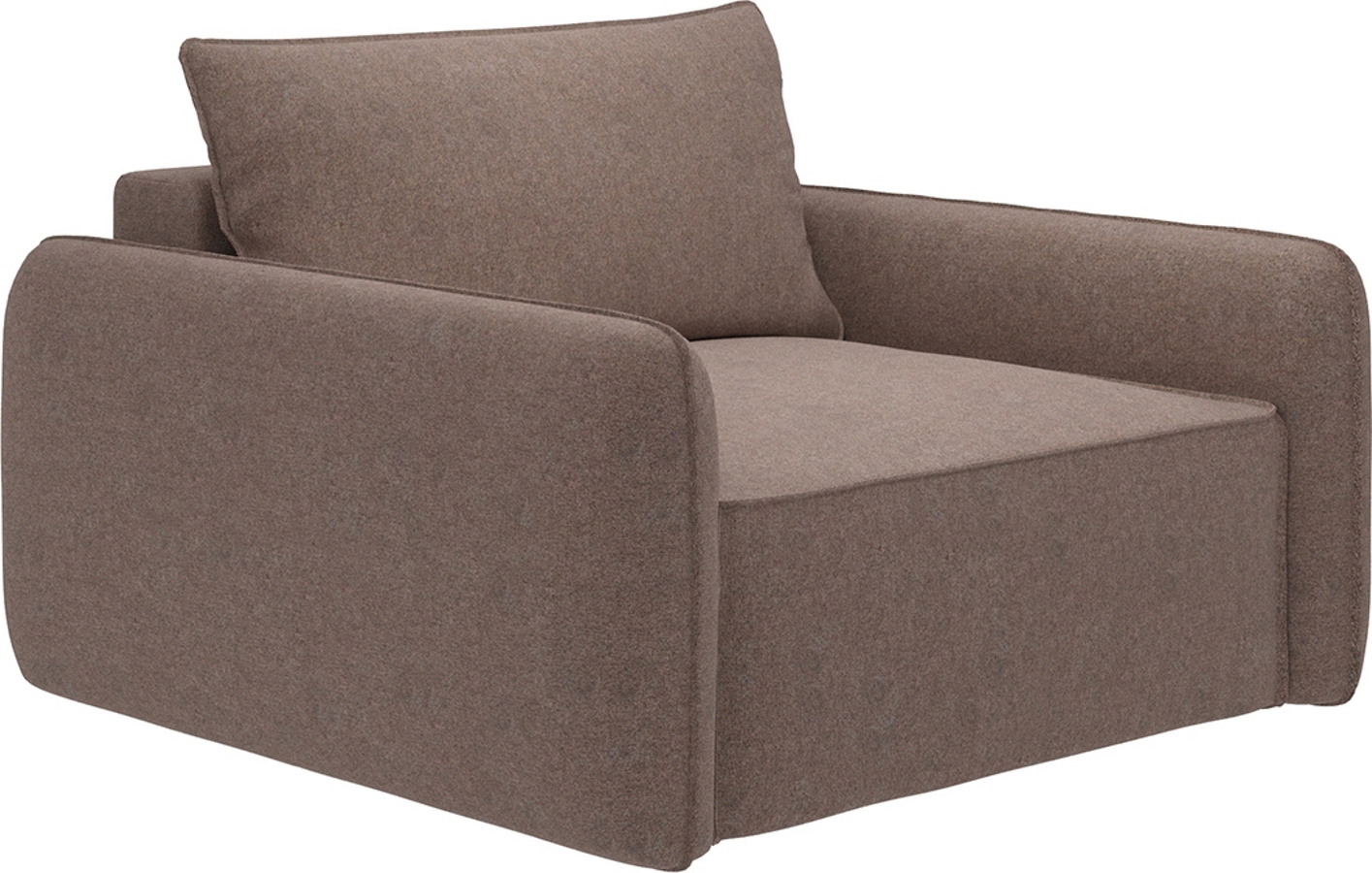 Изображение товара Кресло Вектор Портленд коричневый с бельевым ящиком